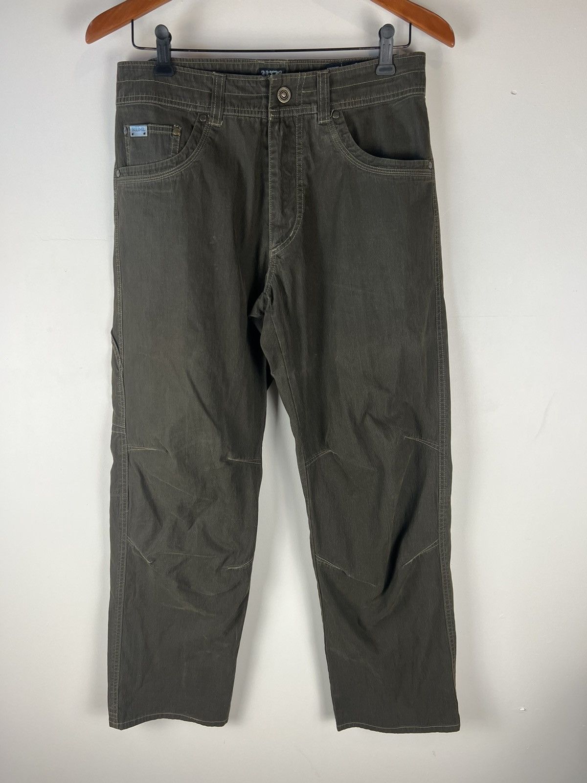 Kuhl Rydr Jeans 32 Black Hiking Outdoor Casual Workwear Vintage Patina Dye  Utah