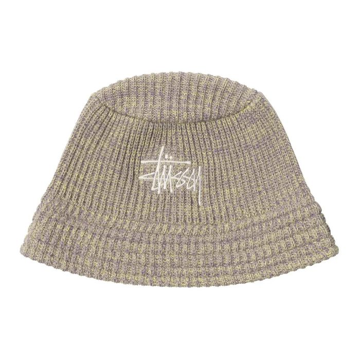 Stussy STUSSY MIXED YARN KNIT BUCKET HAT Grailed