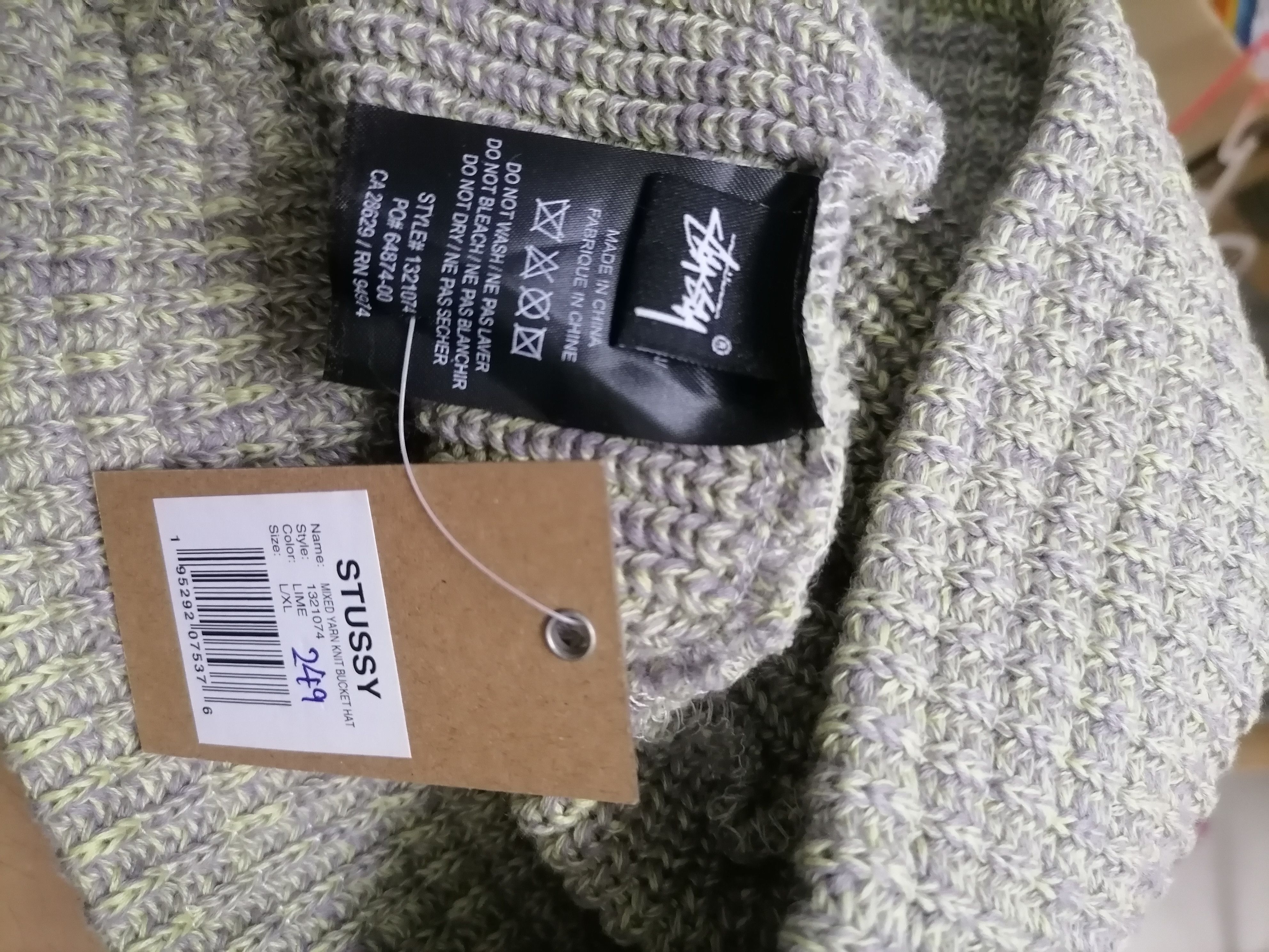 Stussy STUSSY MIXED YARN KNIT BUCKET HAT Grailed