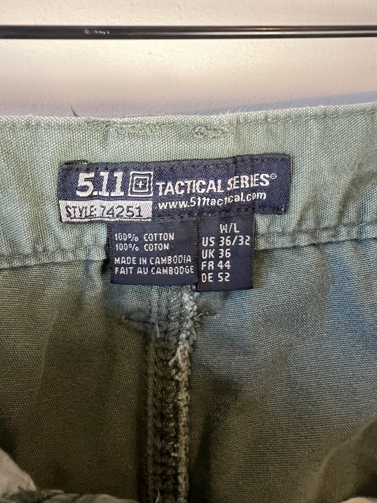 5.11 5.11 Olive Multi Pocket Cargo Tactical Pants Size US 34 / EU 50 - 3 Thumbnail