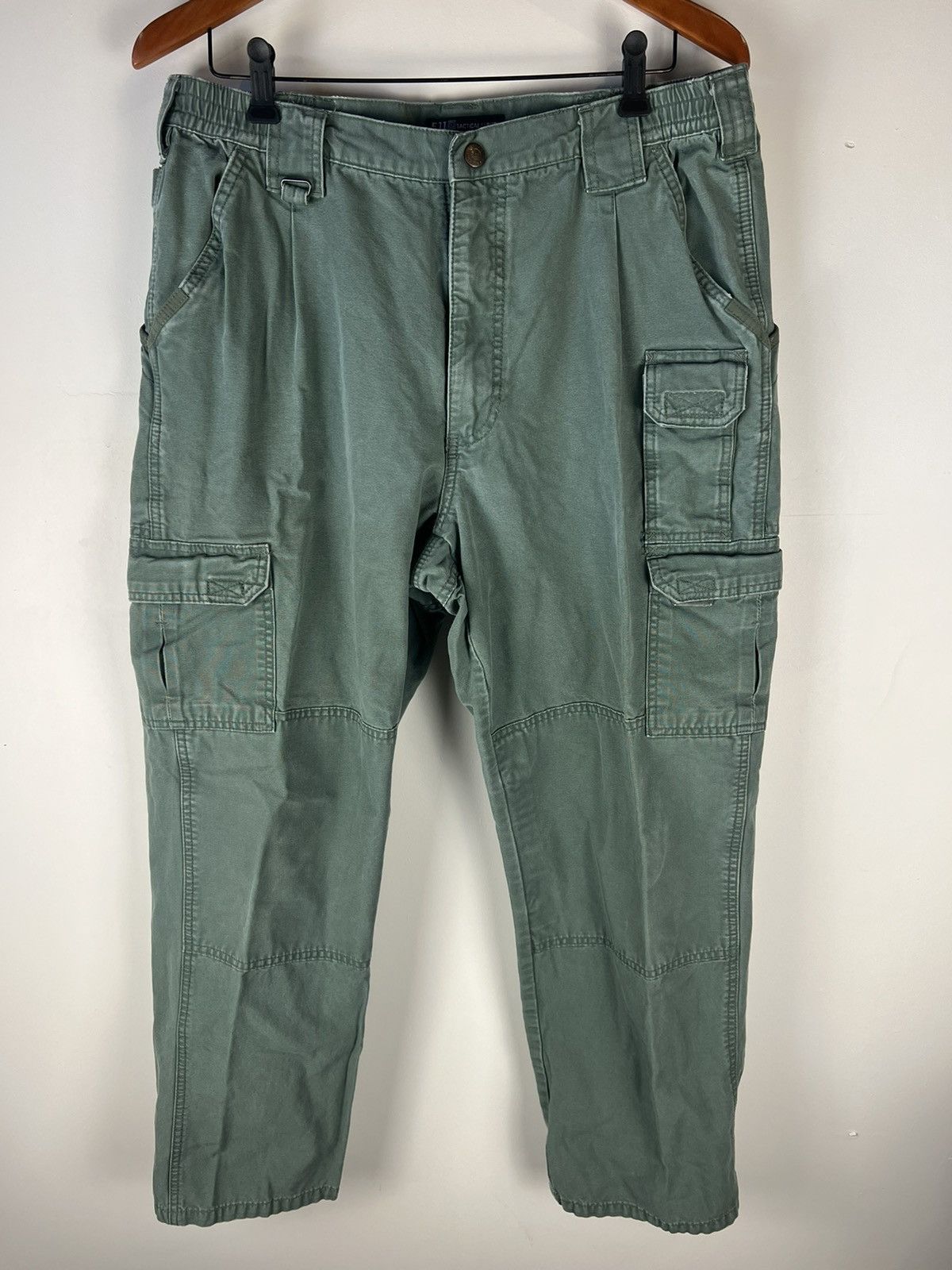 5.11 5.11 Olive Multi Pocket Cargo Tactical Pants Size US 34 / EU 50 - 1 Thumbnail