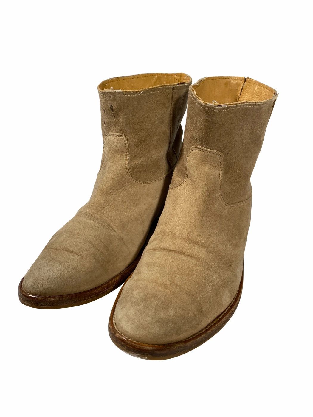image of Maison Margiela maison Martin Margiela Beige Cowboy Boots, Men's (Size 5)