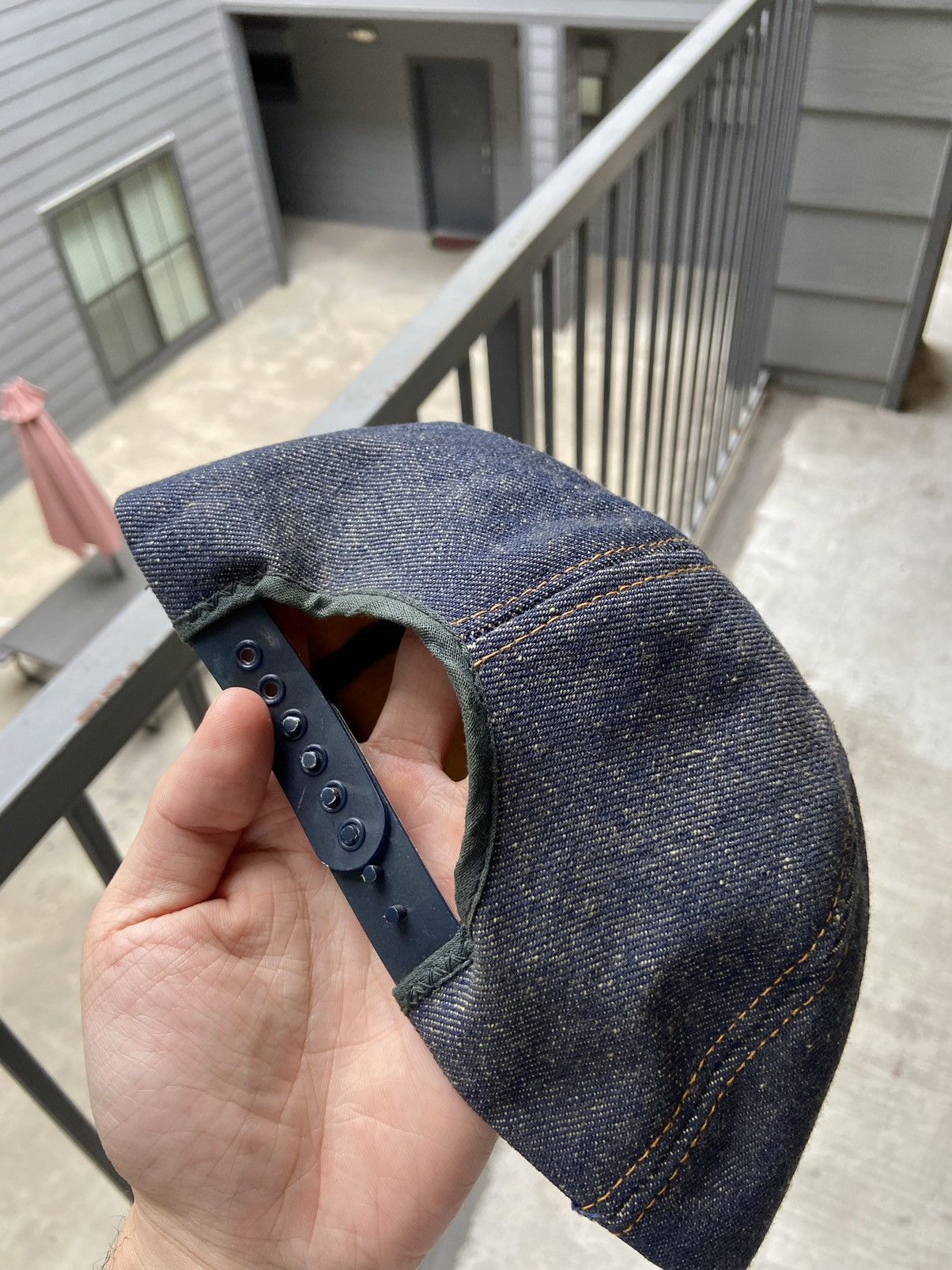 Ford × Vintage Vintage 70’s Ford Motors Denim Trucker Hat Size ONE SIZE - 5 Thumbnail