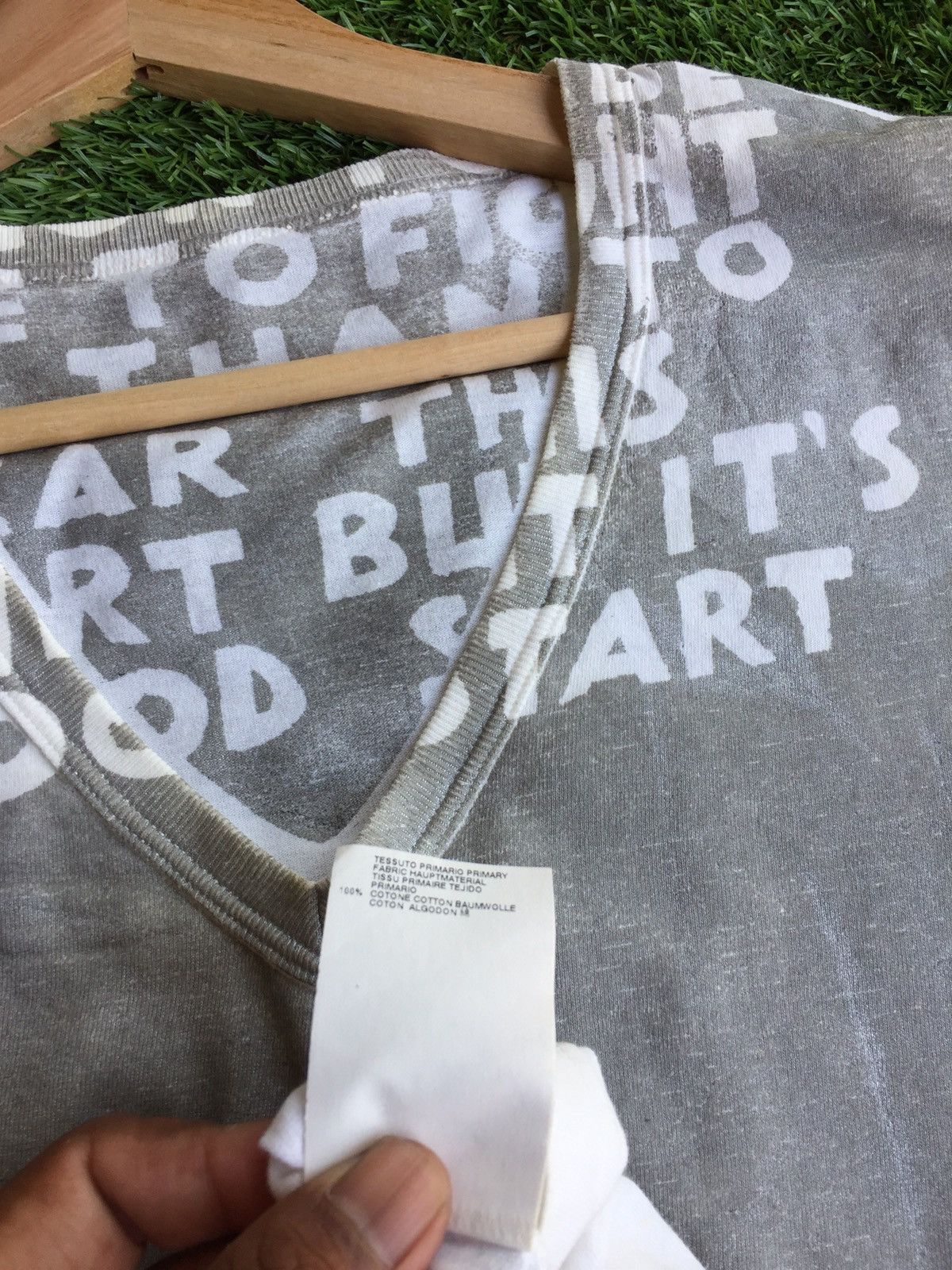 Maison Margiela ARCHIVE SS13 MARTIN MARGIELA GOOD START" AIDSCHARITY TSHIRT Size US M / EU 48-50 / 2 - 4 Thumbnail