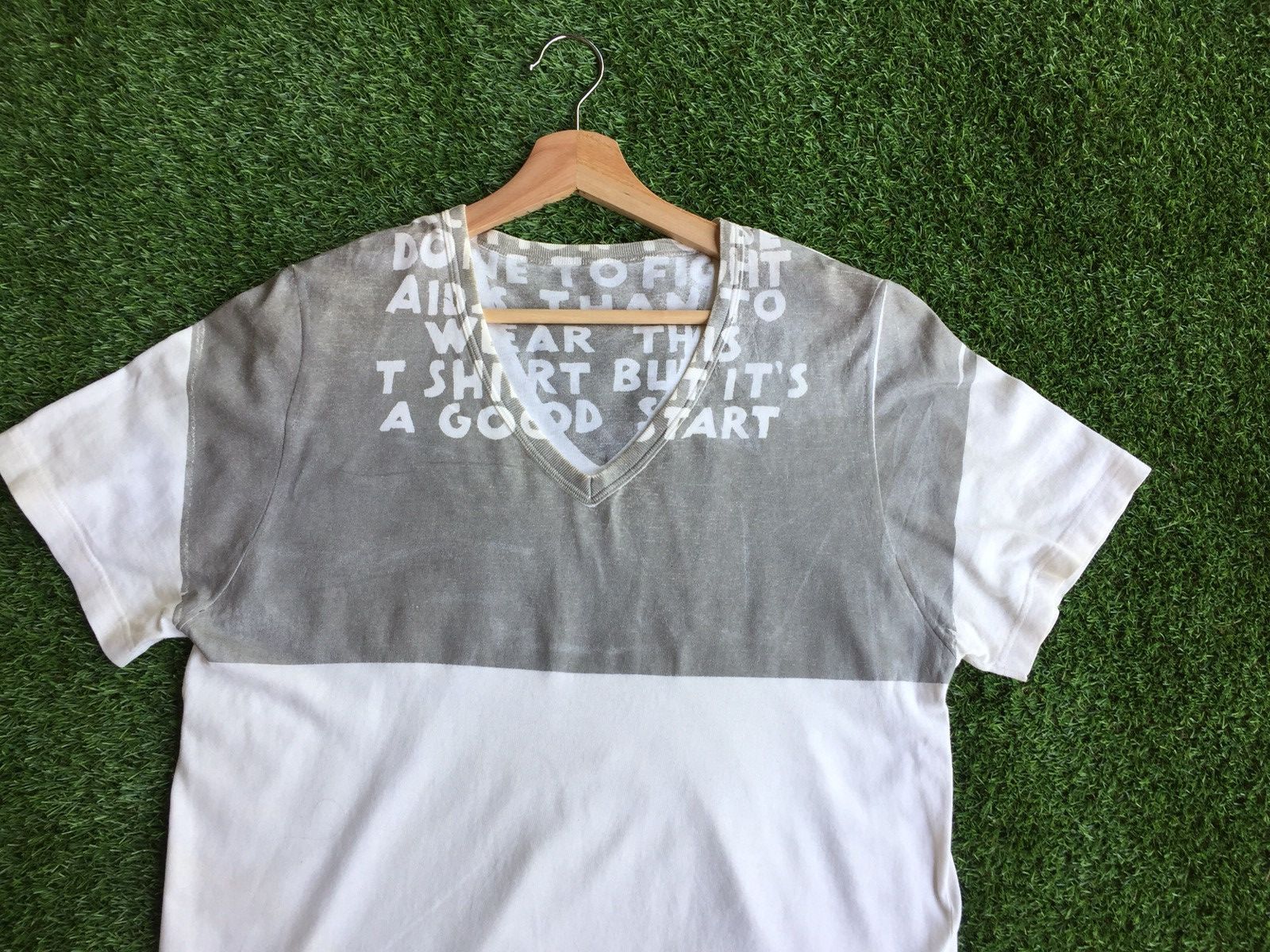 Maison Margiela ARCHIVE SS13 MARTIN MARGIELA GOOD START" AIDSCHARITY TSHIRT Size US M / EU 48-50 / 2 - 2 Thumbnail