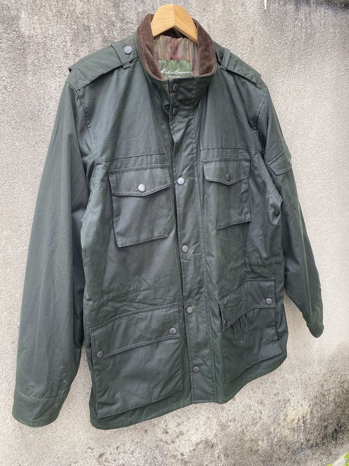 Eddie Bauer Eddie Bauer Waxed M65 Jacket Size US XL / EU 56 / 4 - 4 Thumbnail