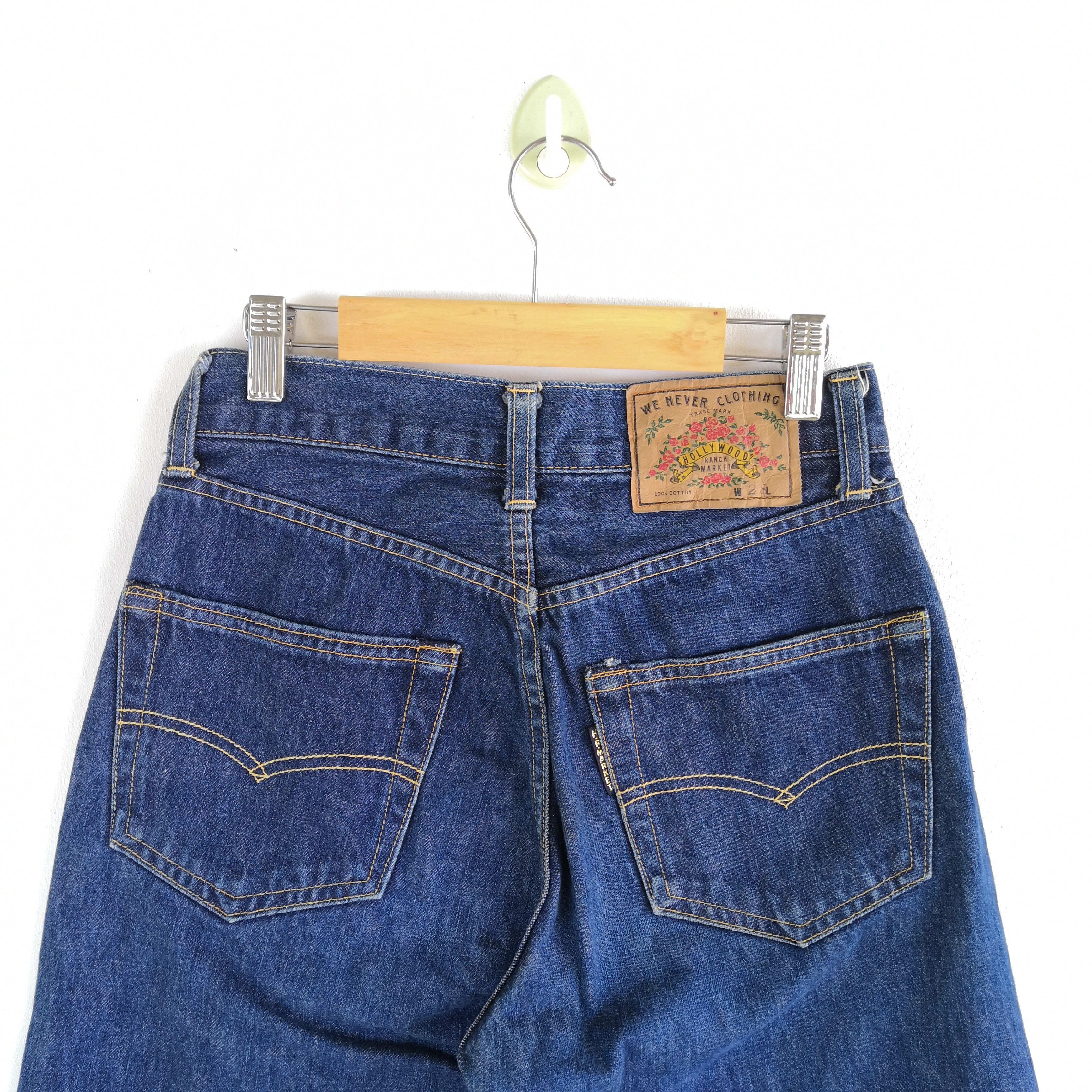 HOLLYWOOD RANCH MARKET Vintage Selvedge Hollywood Ranch Market Denim Jeans Pants Size 24" / US 00 / IT 34 - 5 Thumbnail