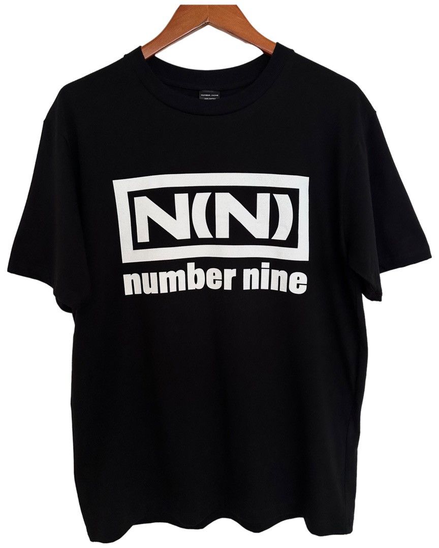 image of Number N Ine Number (N)Ine Nine Inch Nails Logo Black Tee Size 3, Men's