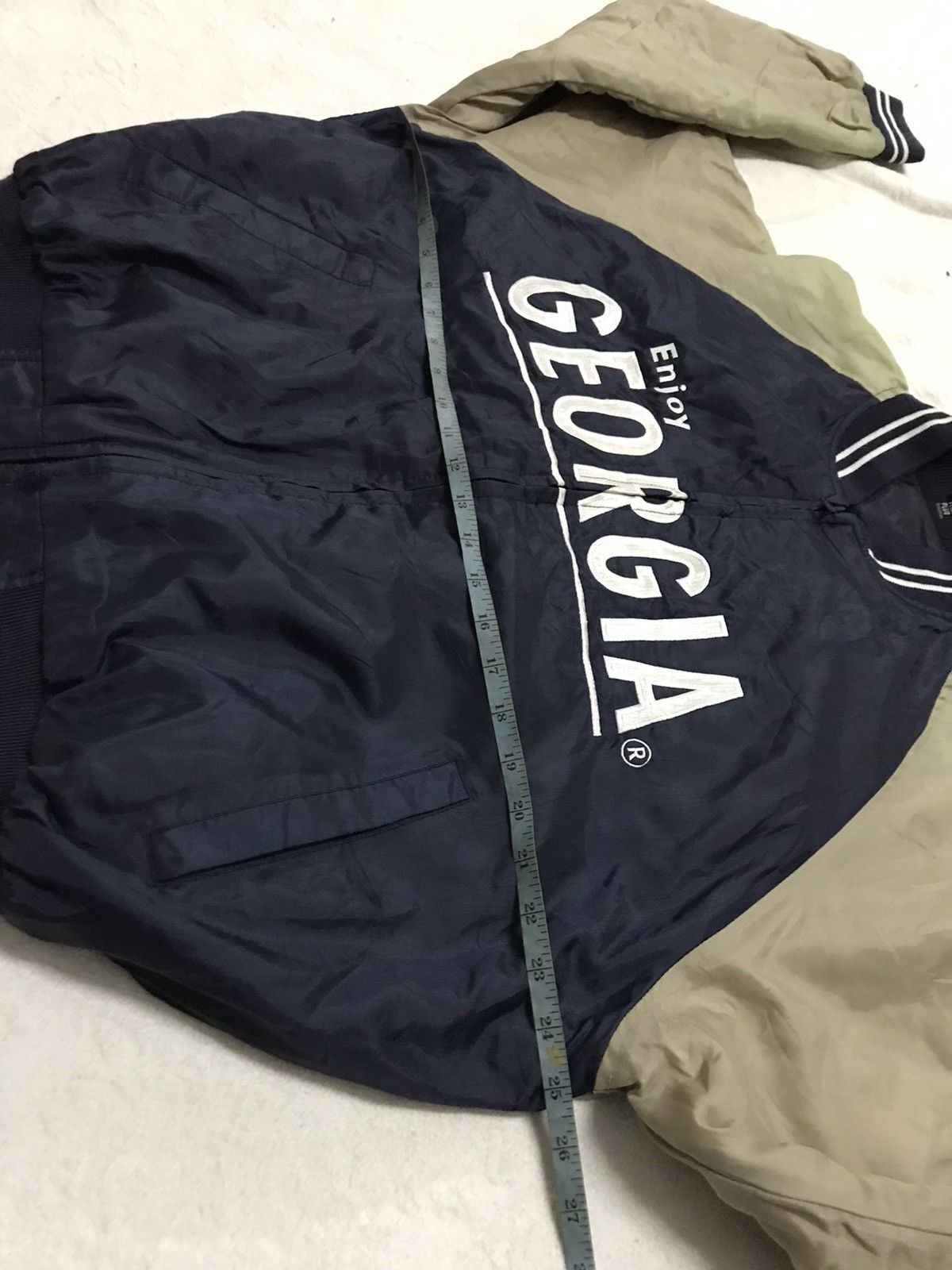 Japanese Brand Georgia zipper varsity jacket Size US L / EU 52-54 / 3 - 9 Thumbnail