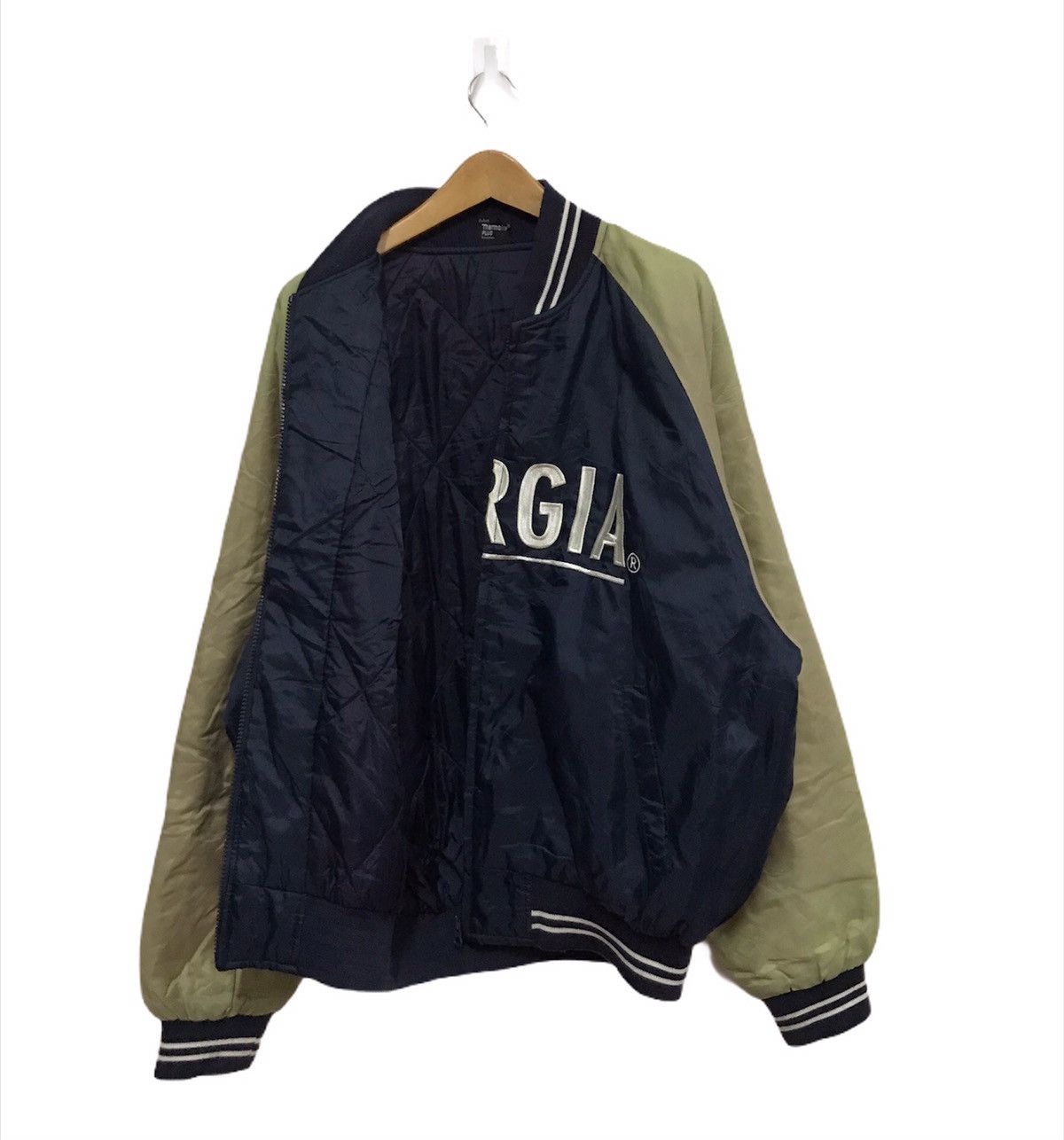 Japanese Brand Georgia zipper varsity jacket Size US L / EU 52-54 / 3 - 3 Thumbnail