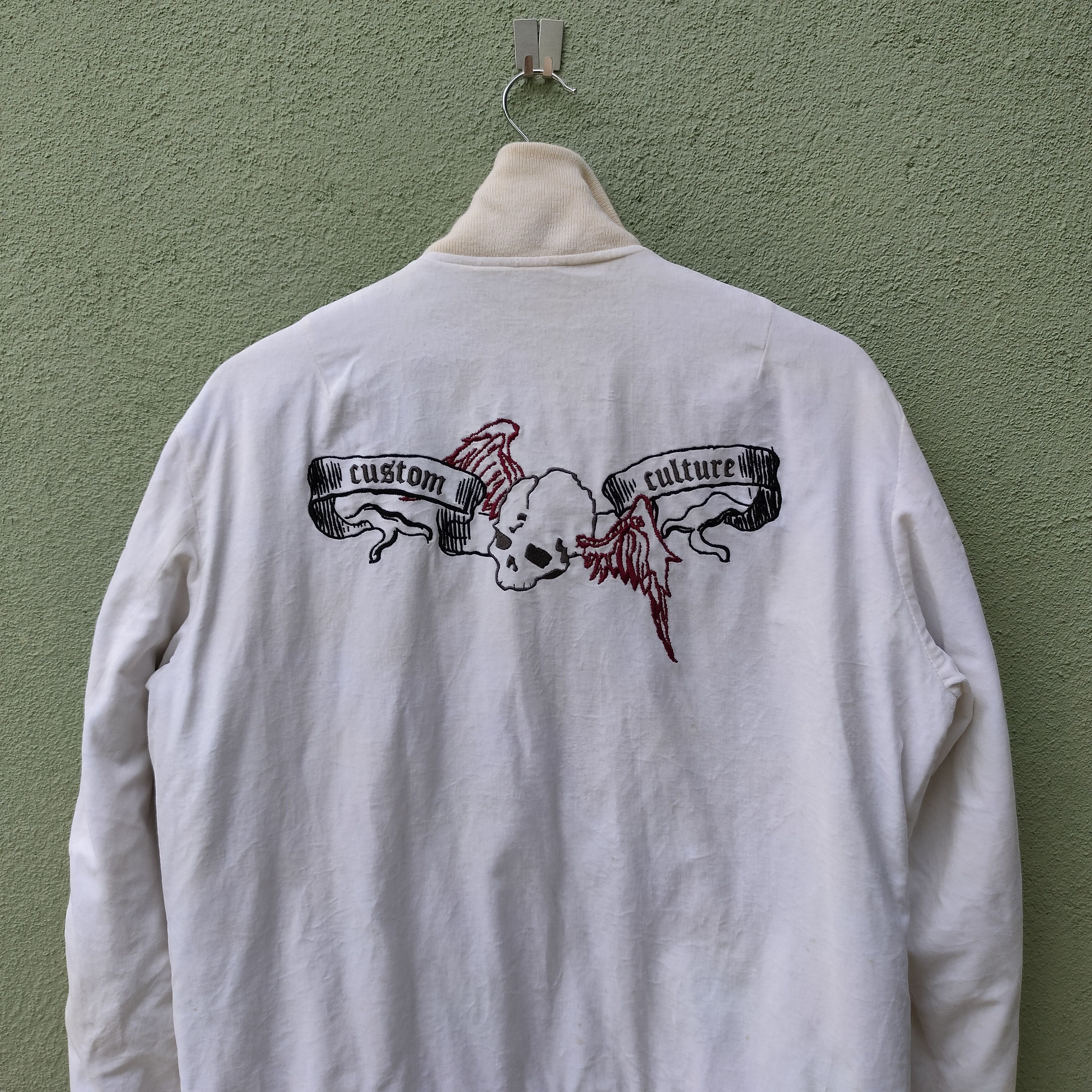 Japanese Brand Vintage Custom Culture Embroidery Skulls Zipper Ups Jacket Size US L / EU 52-54 / 3 - 11 Thumbnail