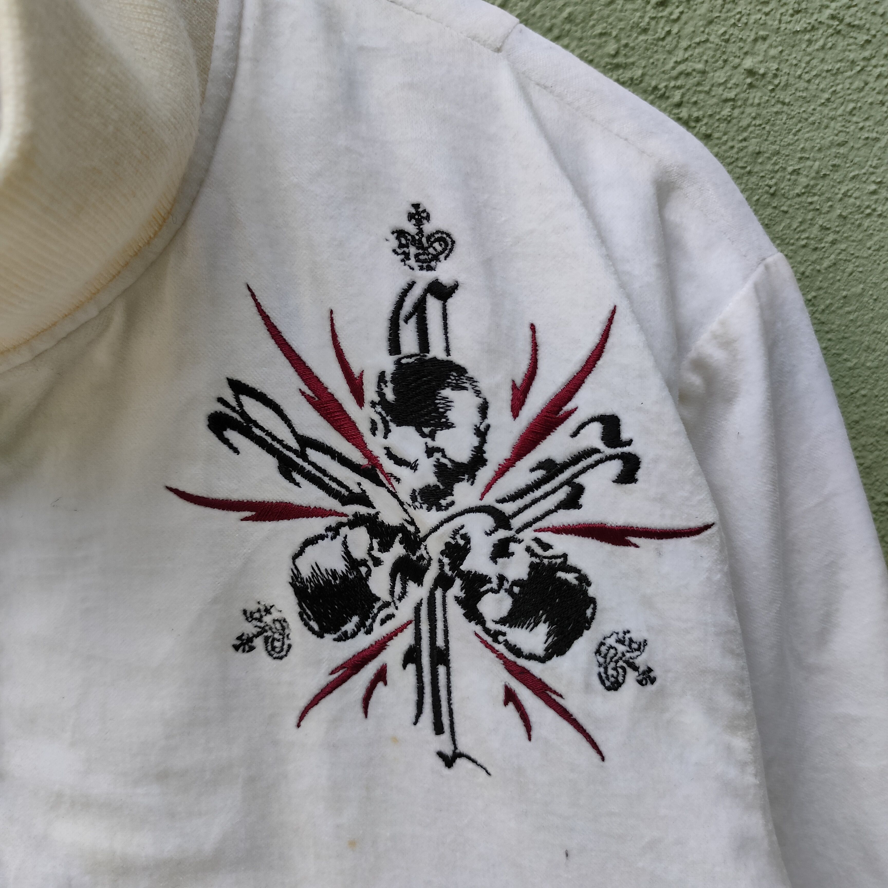 Japanese Brand Vintage Custom Culture Embroidery Skulls Zipper Ups Jacket Size US L / EU 52-54 / 3 - 6 Thumbnail