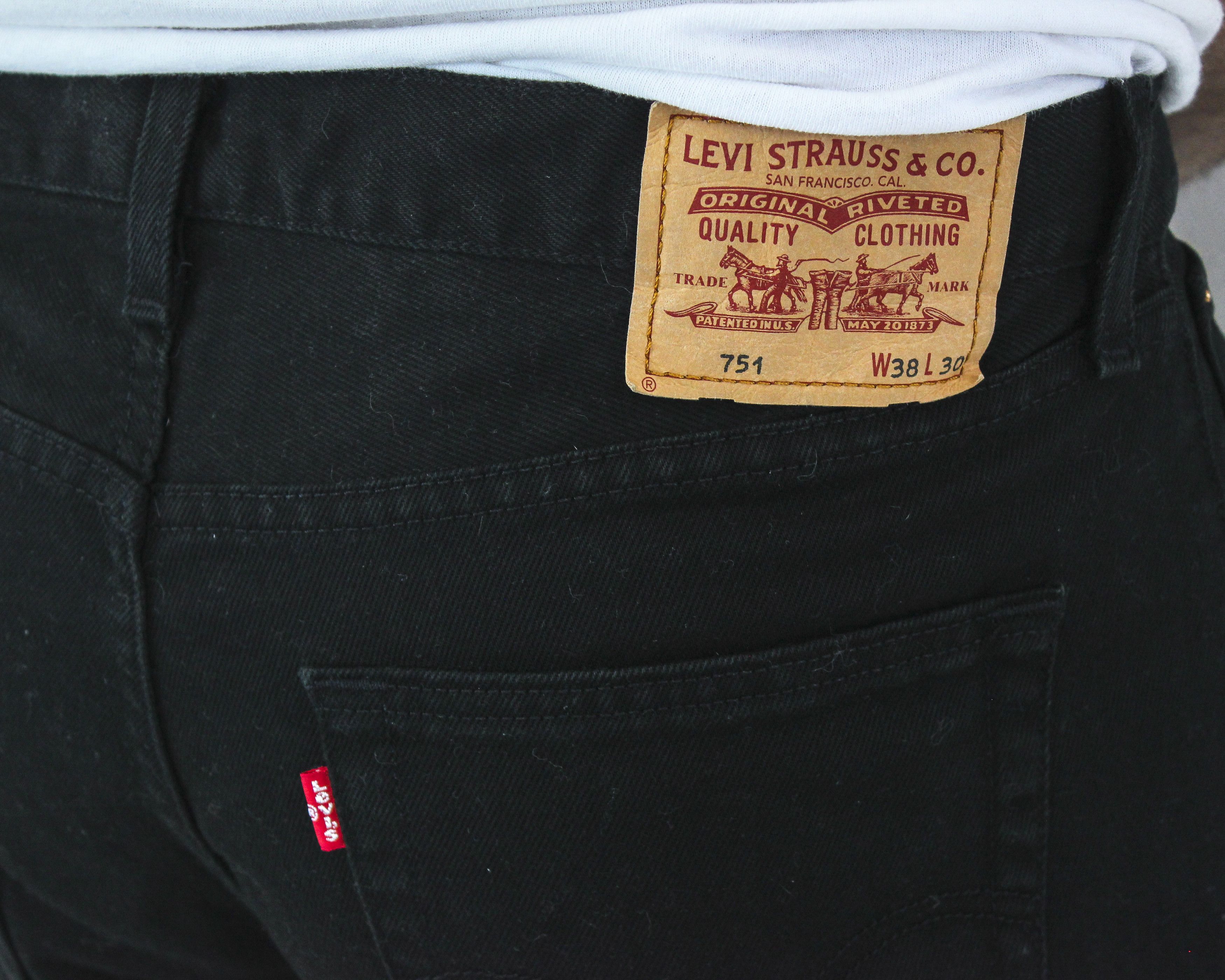 Levi's 751 Mens W38 L30 Regular Straight Jeans Denim Pants Trousers Size US 38 / EU 54 - 6 Thumbnail