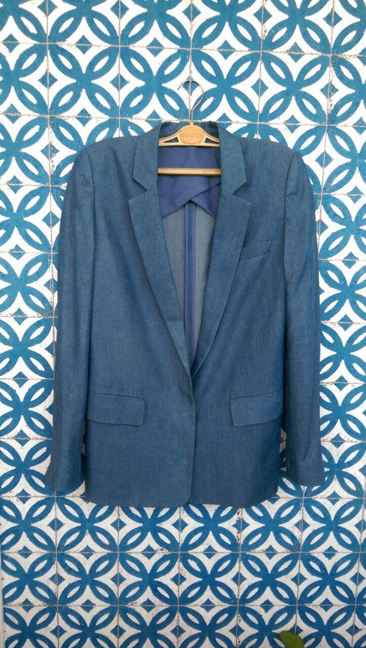 Acne Studios 395$ Acne Blake Chambray Blazer Size M / US 6-8 / IT 42-44 - 5 Thumbnail