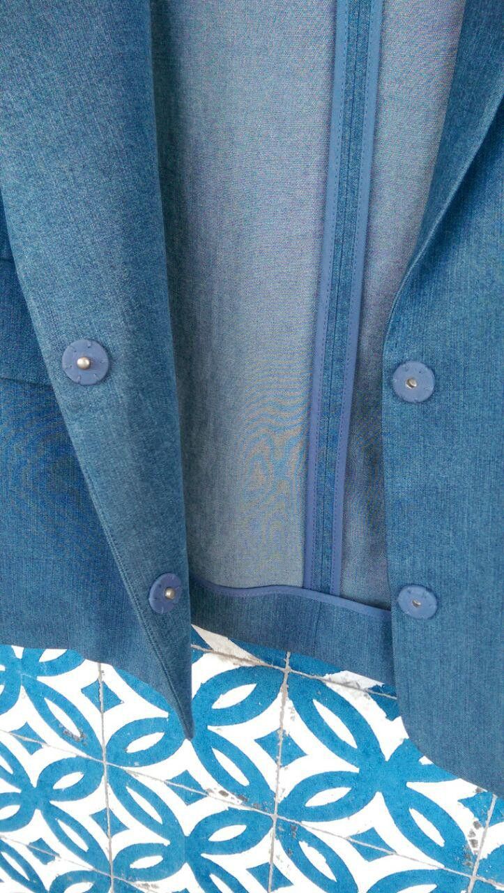 Acne Studios 395$ Acne Blake Chambray Blazer Size M / US 6-8 / IT 42-44 - 7 Thumbnail