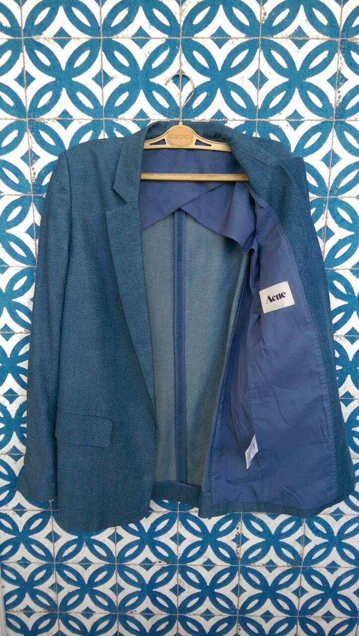 Acne Studios 395$ Acne Blake Chambray Blazer Size M / US 6-8 / IT 42-44 - 2 Thumbnail