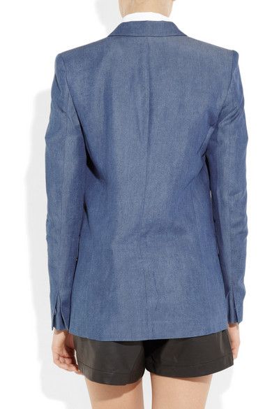 Acne Studios 395$ Acne Blake Chambray Blazer Size M / US 6-8 / IT 42-44 - 3 Thumbnail