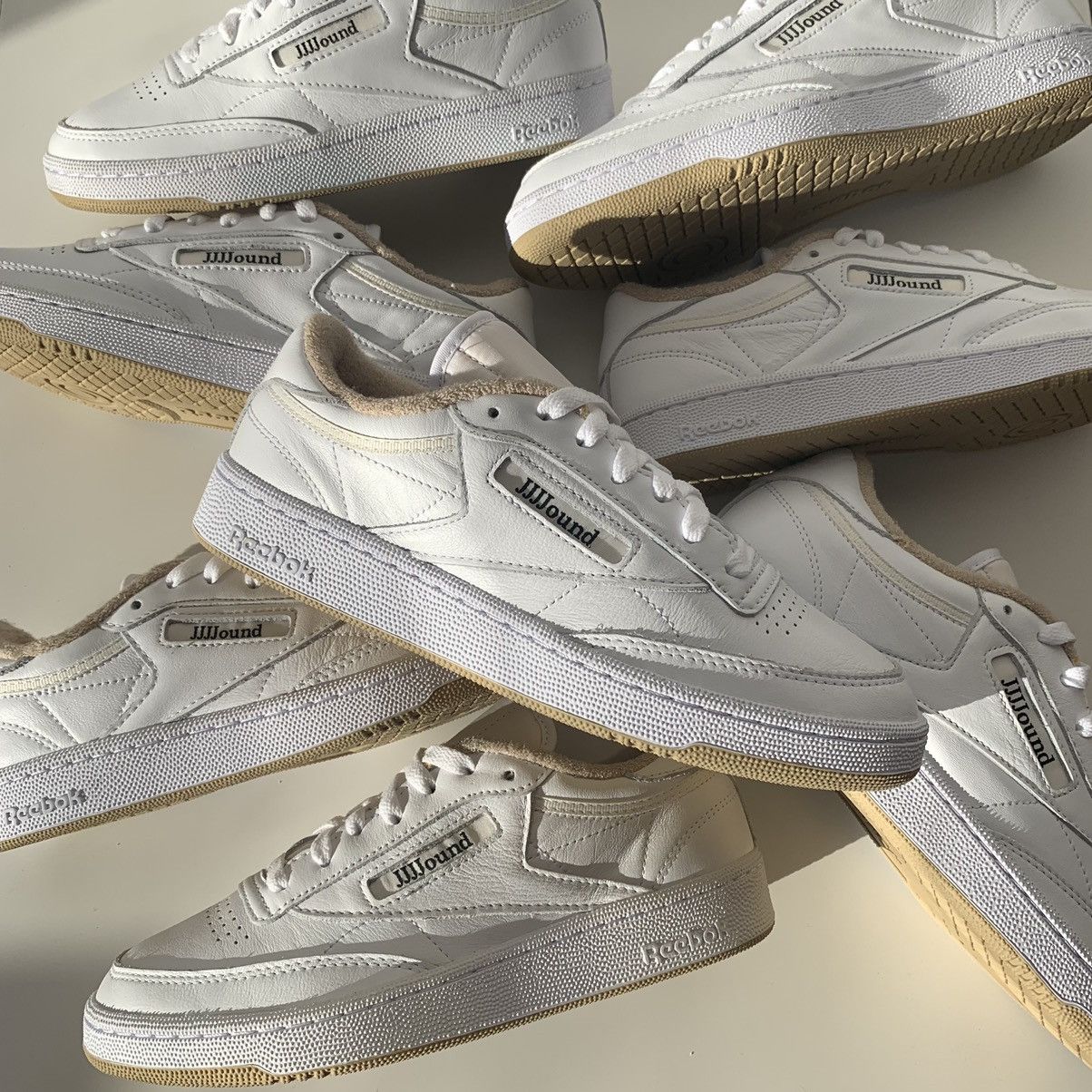 image of new Reebok X Jjjjound Club C 85 White Beige Shoes, Women's (Size 6)