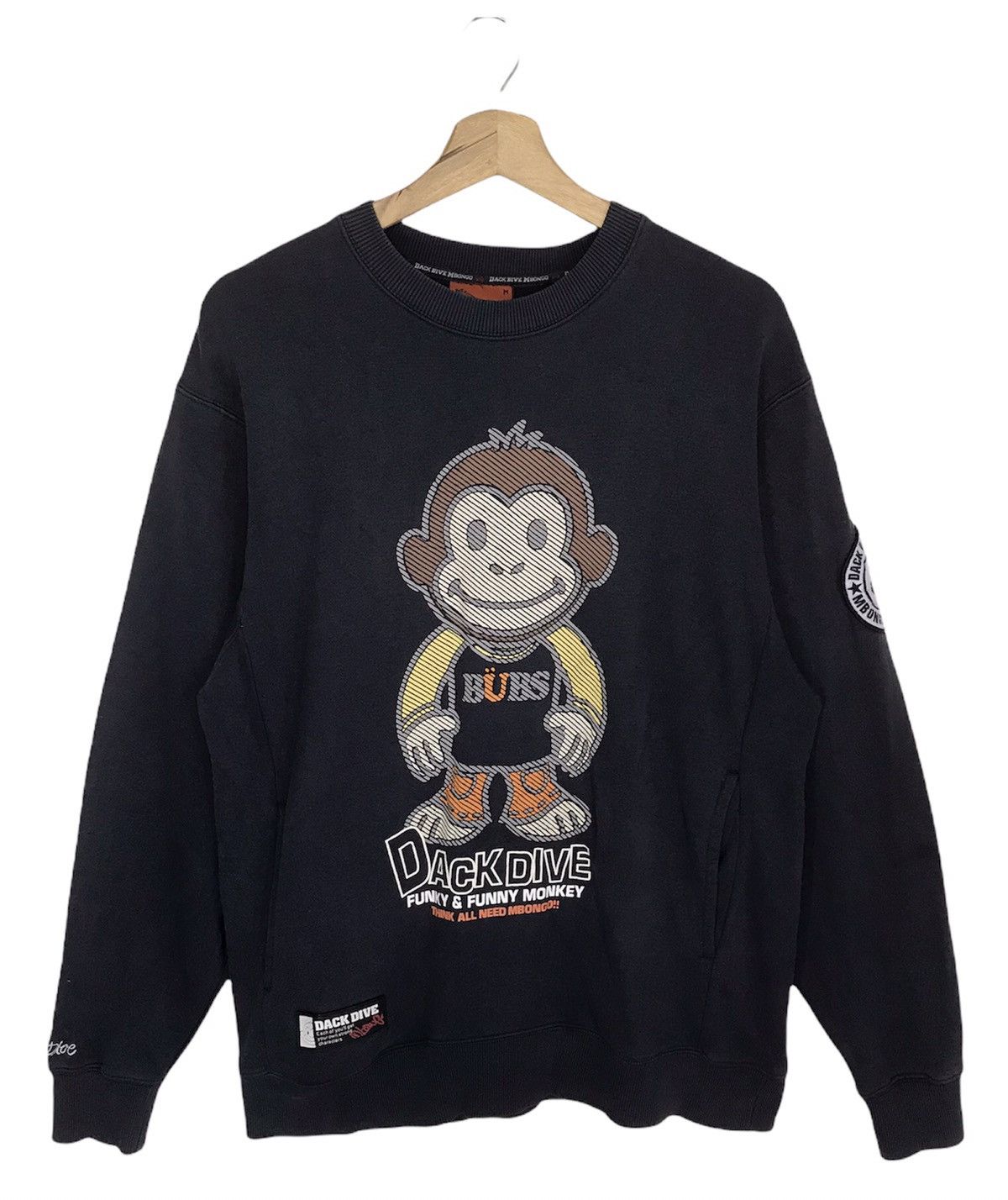 Japanese Brand Vintage Dack Dive Mbongo Fullprint Sweatshirts Size US M / EU 48-50 / 2 - 1 Thumbnail