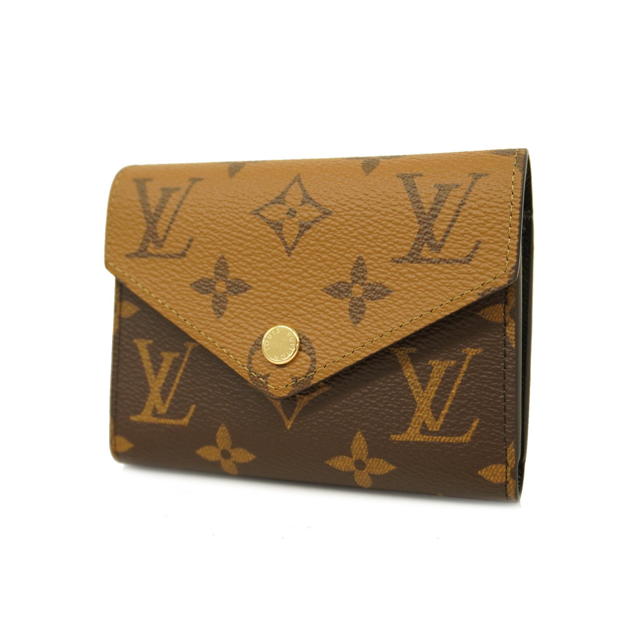 Authentic Louis Vuitton Monogram Reverse portefeuille Victorine M81557  Wallet