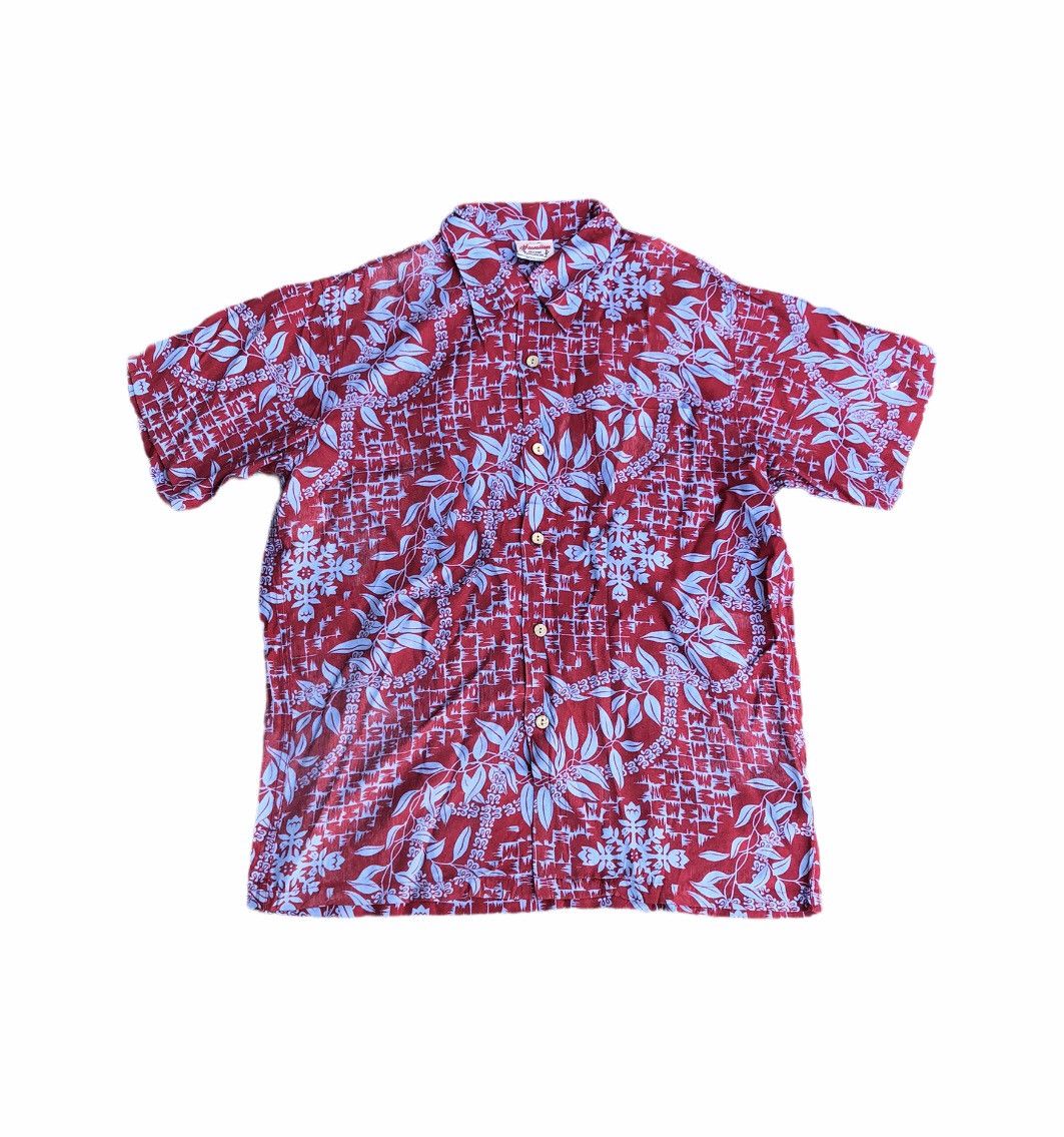 Vintage Vintage Hawaiian Shirt Aloha Tropical 100% Rayon Size US M / EU 48-50 / 2 - 1 Thumbnail
