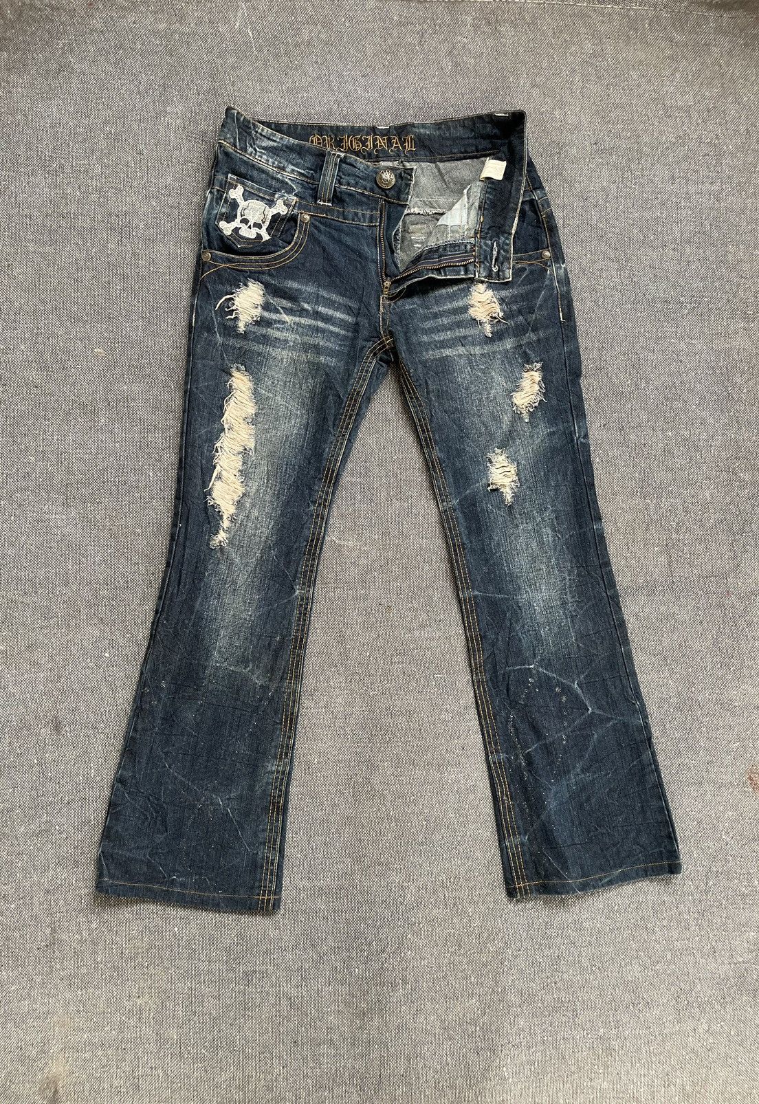 Flare Original Jeans Distressed Jeans