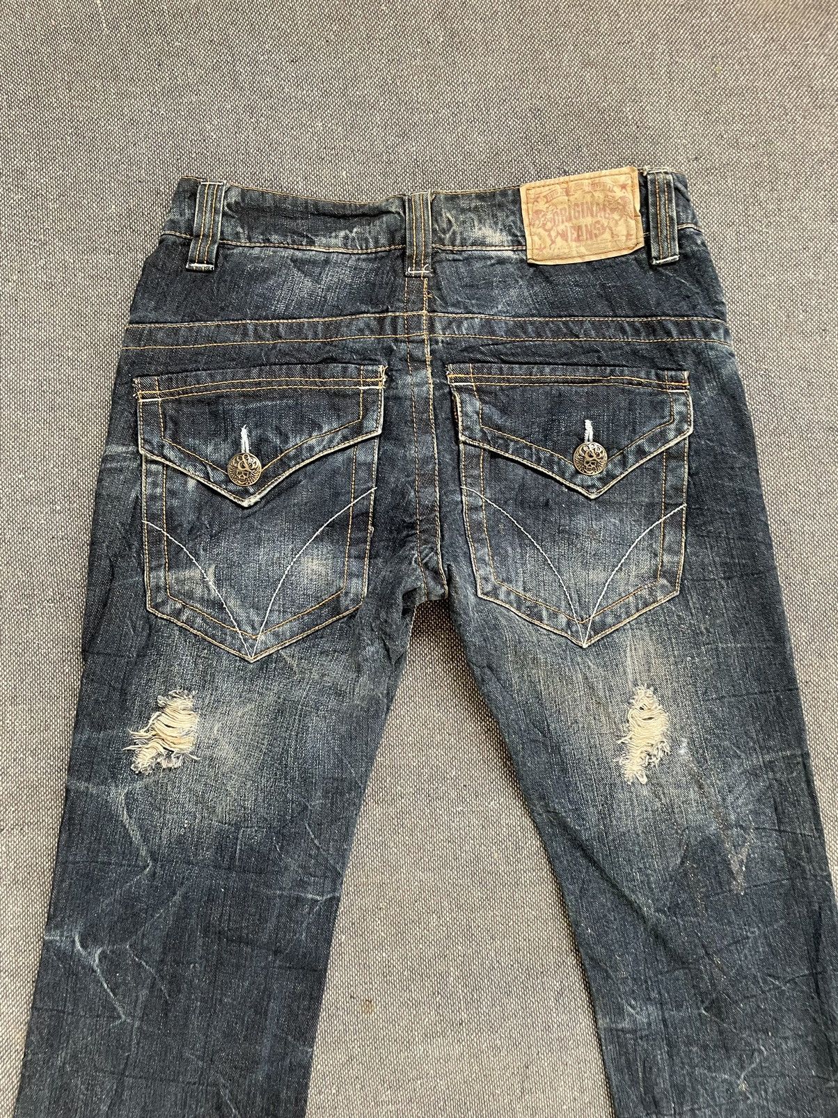 Japanese Brand Flare Original Jeans Distressed Jeans Size US 32 / EU 48 - 11 Thumbnail
