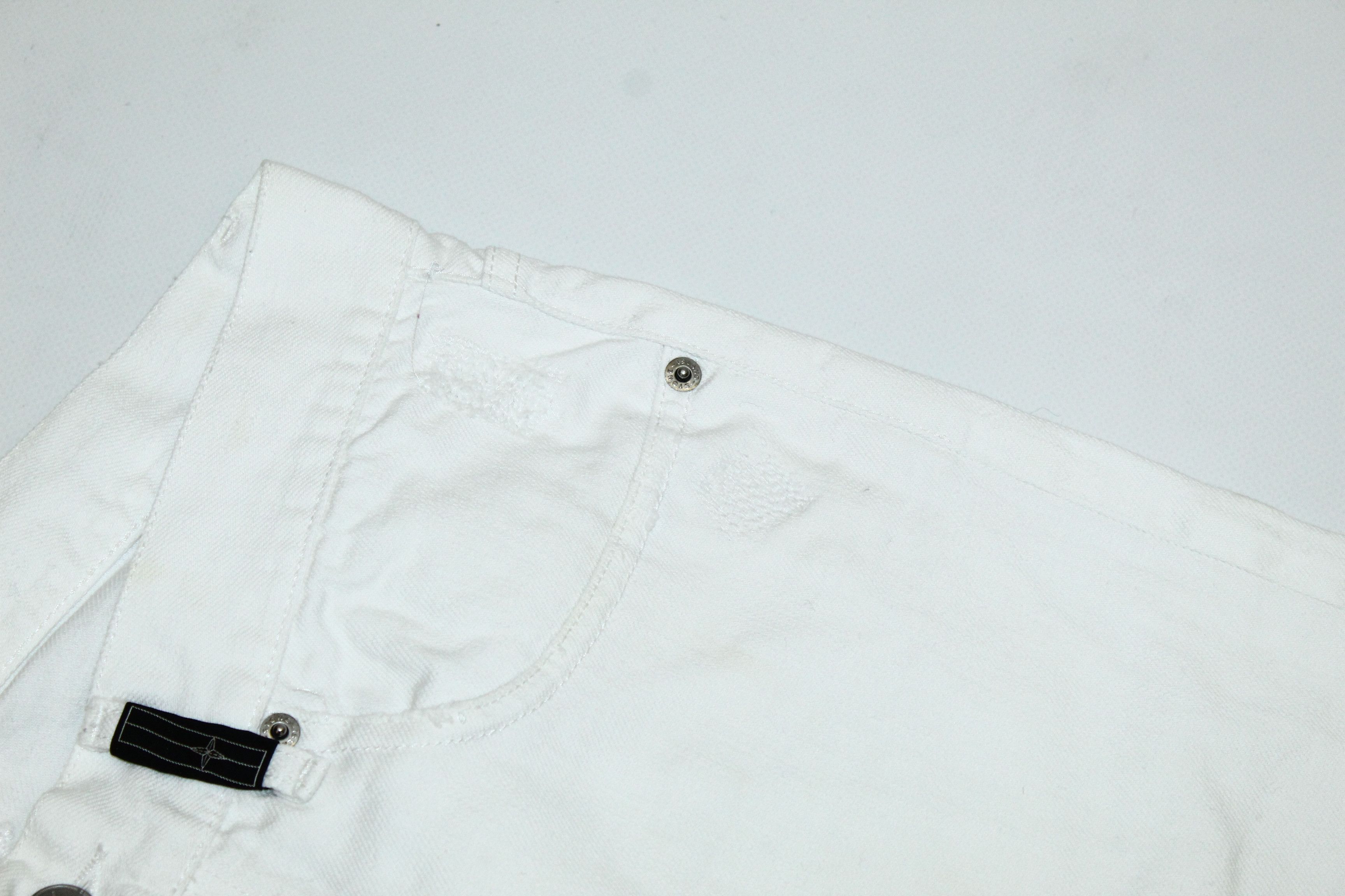 Stone Island Stone Island Denims Signature White Denim Baggy Jeans Size US 32 / EU 48 - 4 Thumbnail