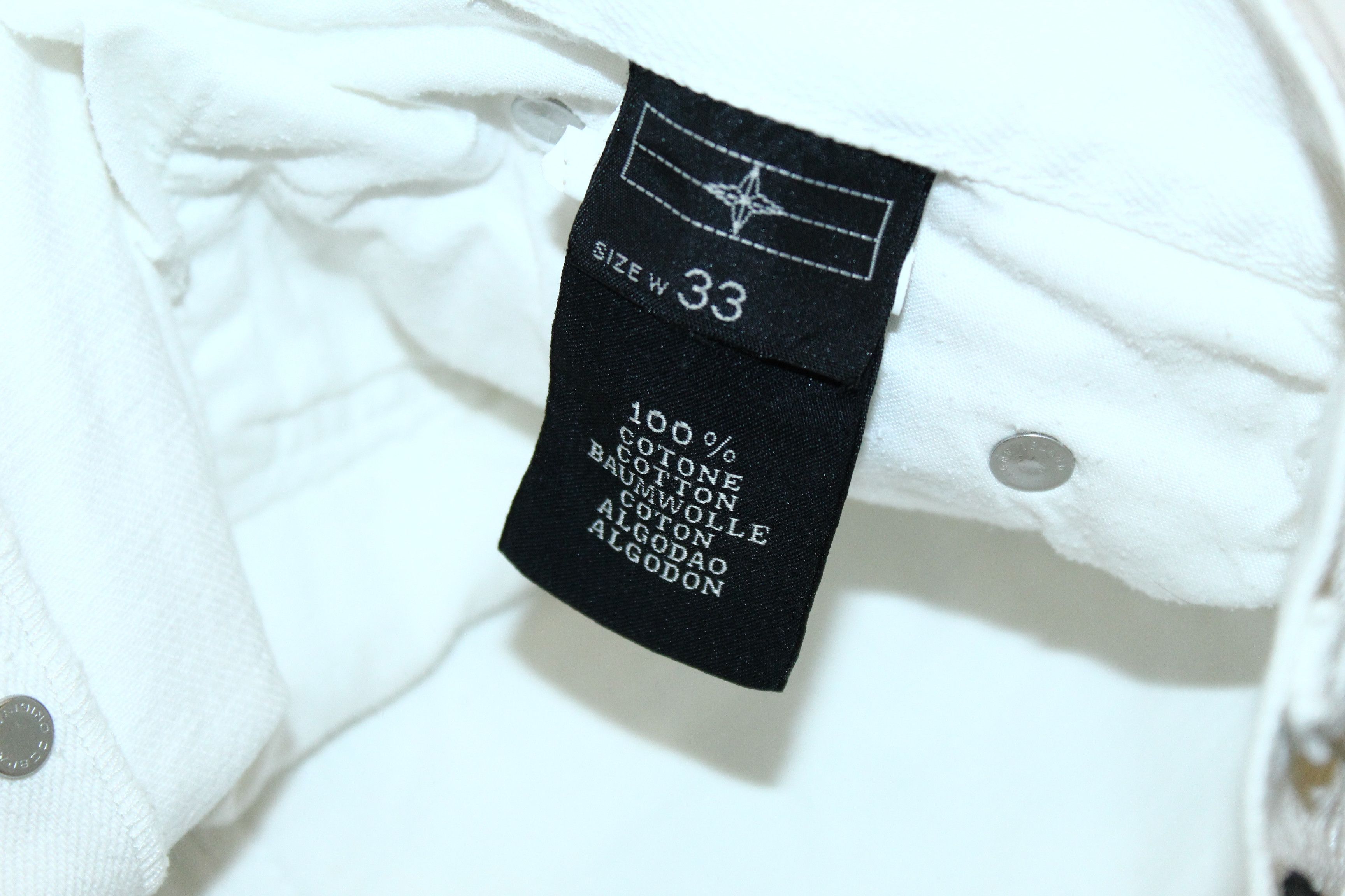 Stone Island Stone Island Denims Signature White Denim Baggy Jeans Size US 32 / EU 48 - 8 Thumbnail