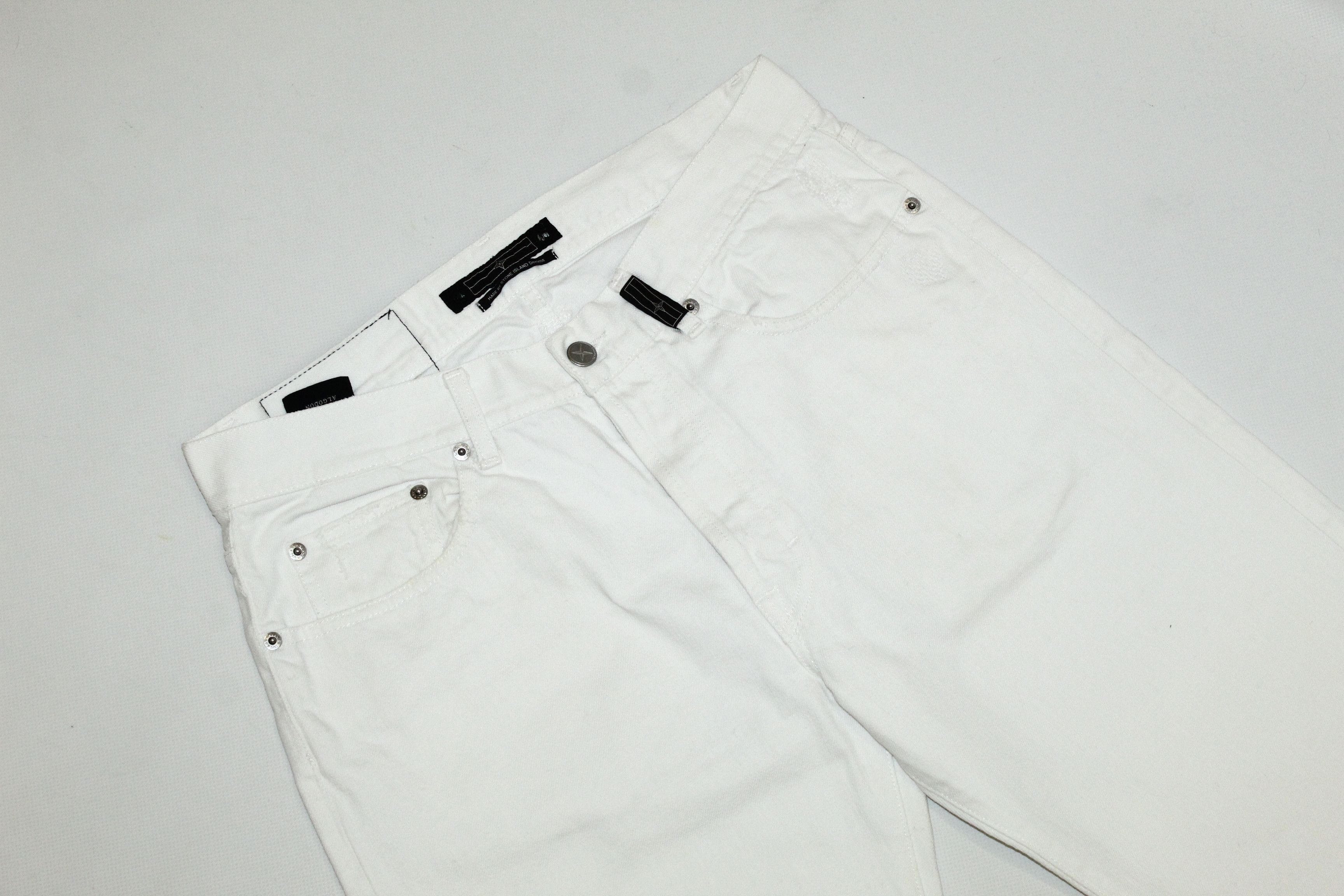 Stone Island Stone Island Denims Signature White Denim Baggy Jeans Size US 32 / EU 48 - 5 Thumbnail