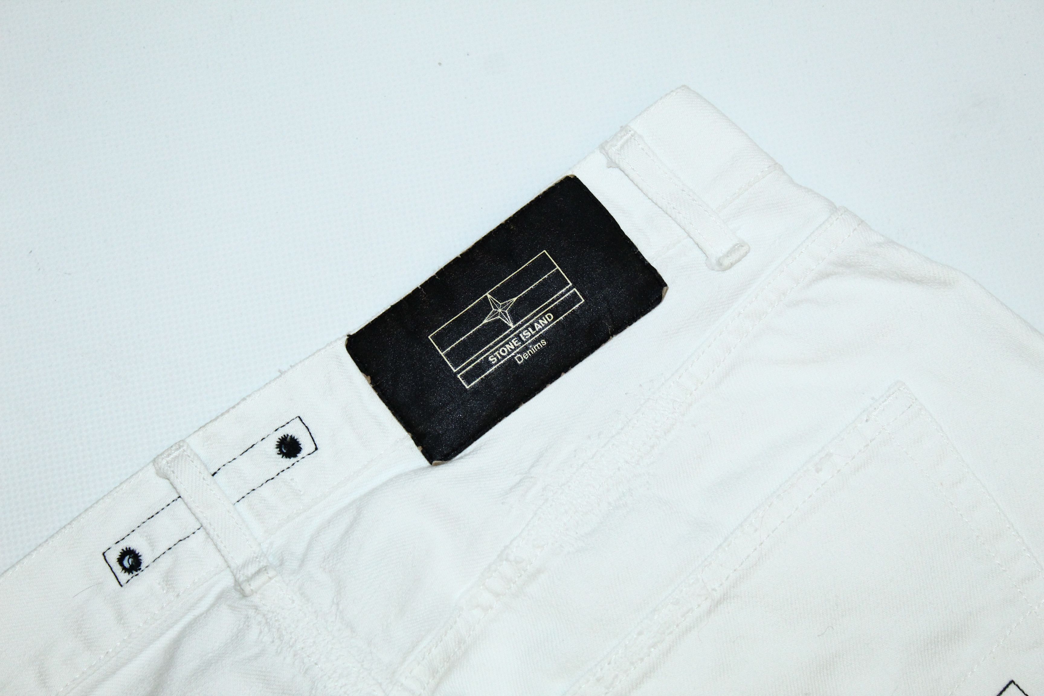 Stone Island Stone Island Denims Signature White Denim Baggy Jeans Size US 32 / EU 48 - 14 Thumbnail