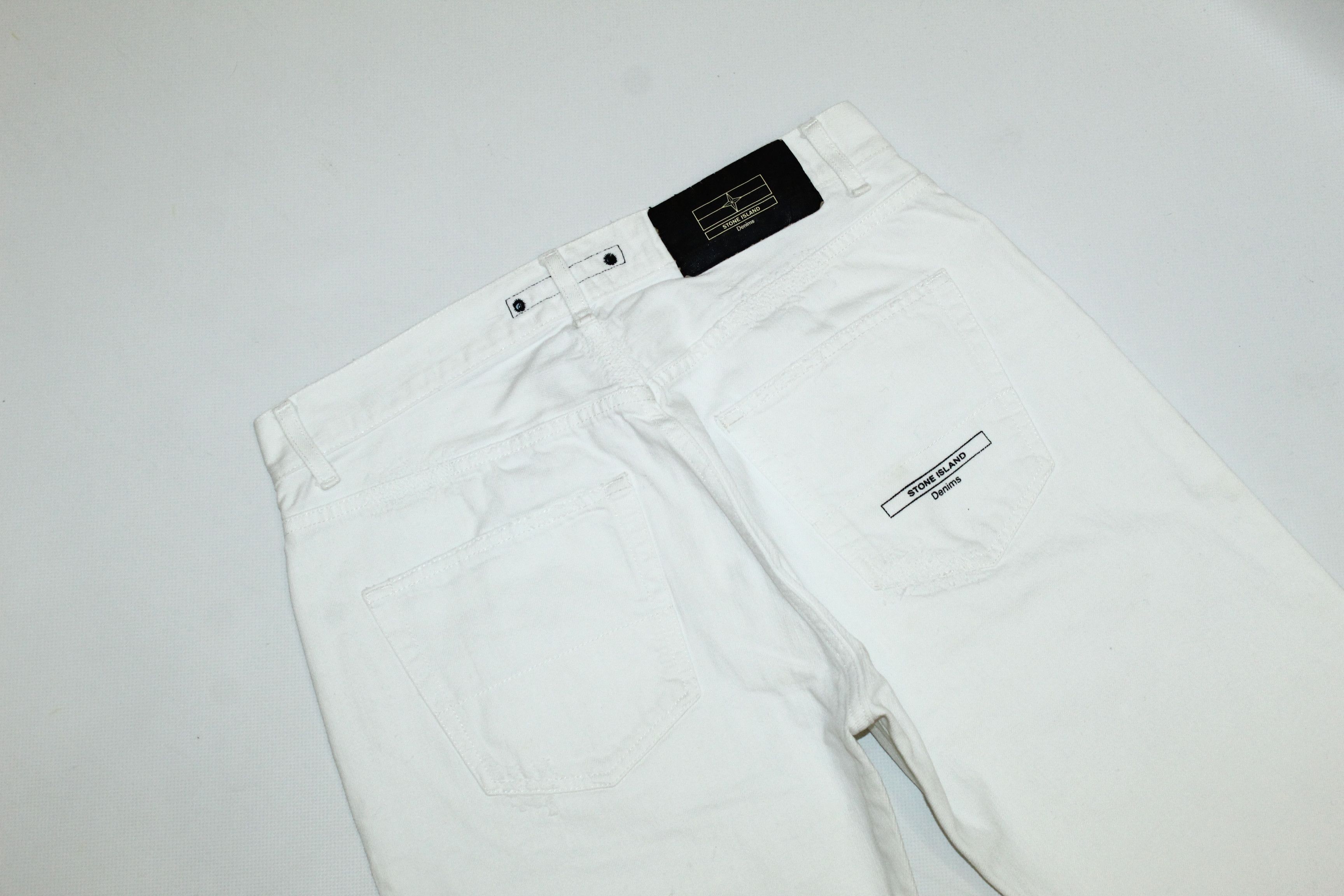 Stone Island Stone Island Denims Signature White Denim Baggy Jeans Size US 32 / EU 48 - 12 Thumbnail