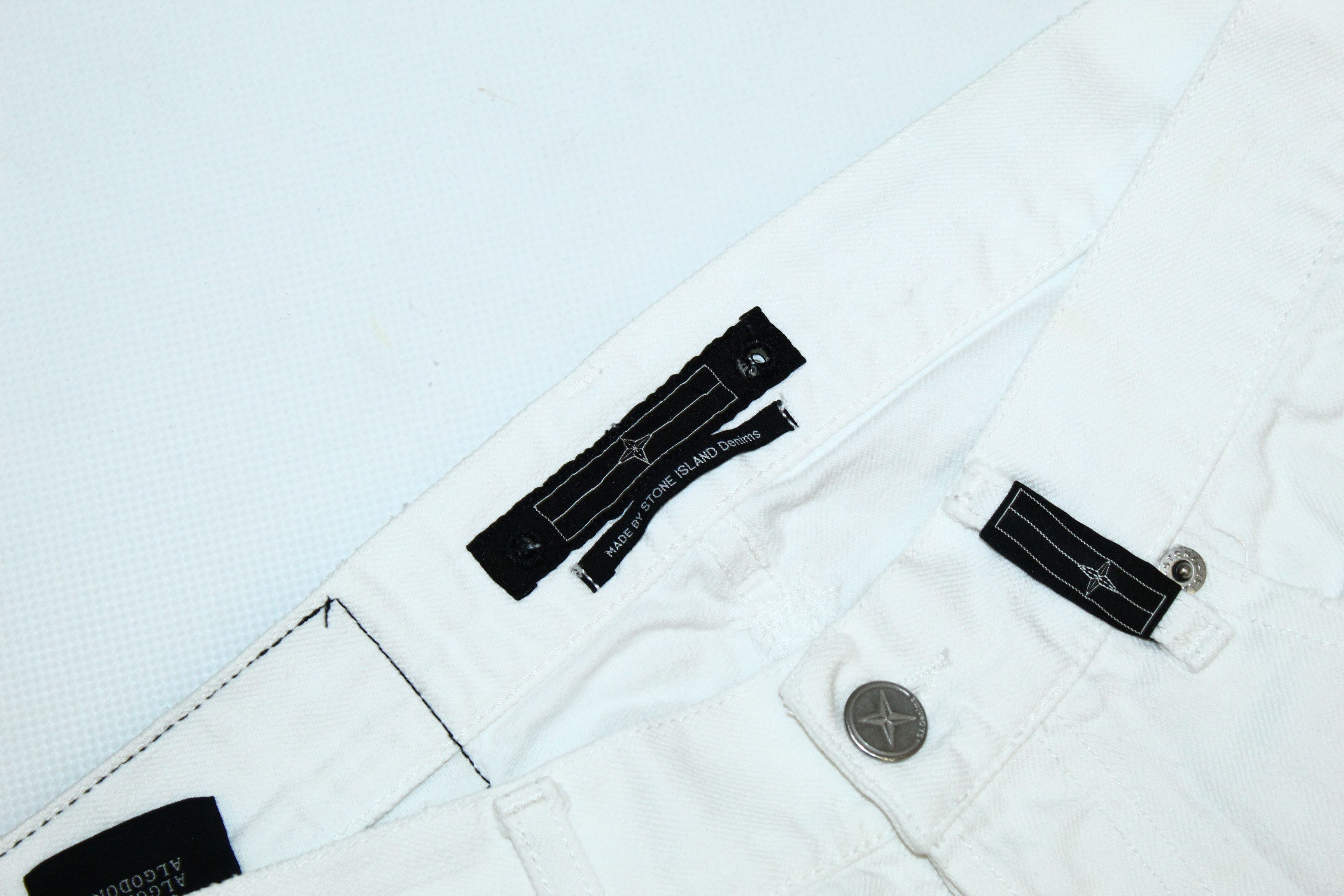 Stone Island Stone Island Denims Signature White Denim Baggy Jeans Size US 32 / EU 48 - 6 Thumbnail
