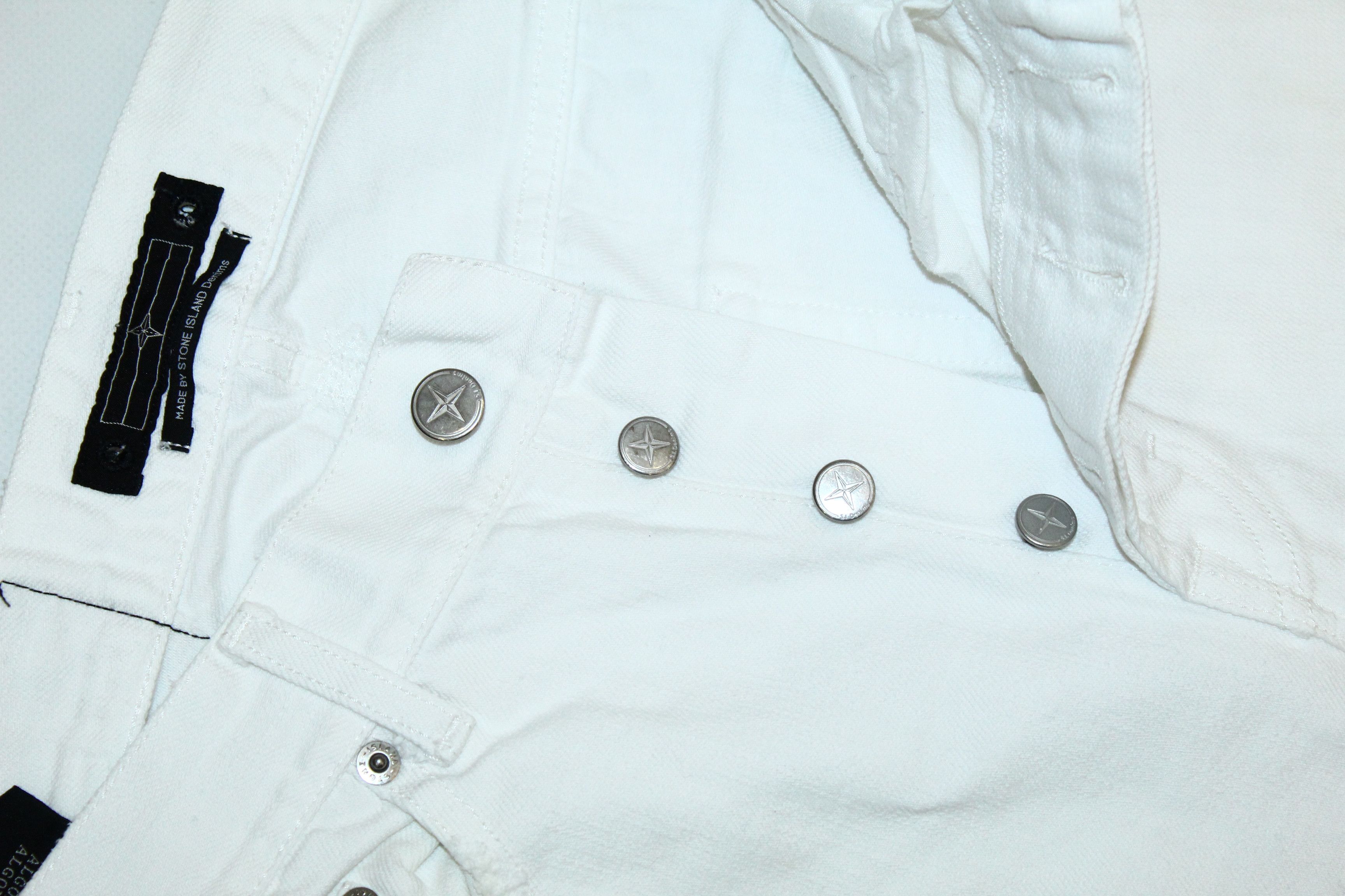 Stone Island Stone Island Denims Signature White Denim Baggy Jeans Size US 32 / EU 48 - 7 Thumbnail