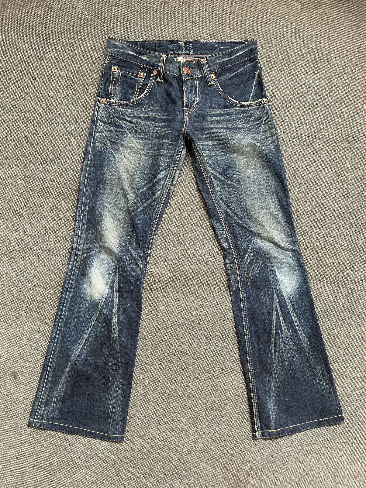 image of Vintage Flare Edwin Blue Trip 505 Jeans Made In Japan, Men's (Size 30)