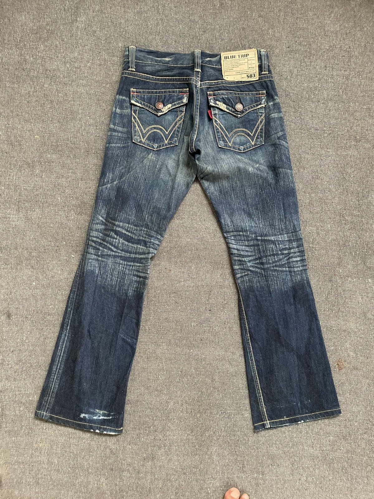 Edwin × Japanese Brand Vintage Flare Edwin Blue Trip 505 Jeans Made In Japan Size US 30 / EU 46 - 8 Thumbnail