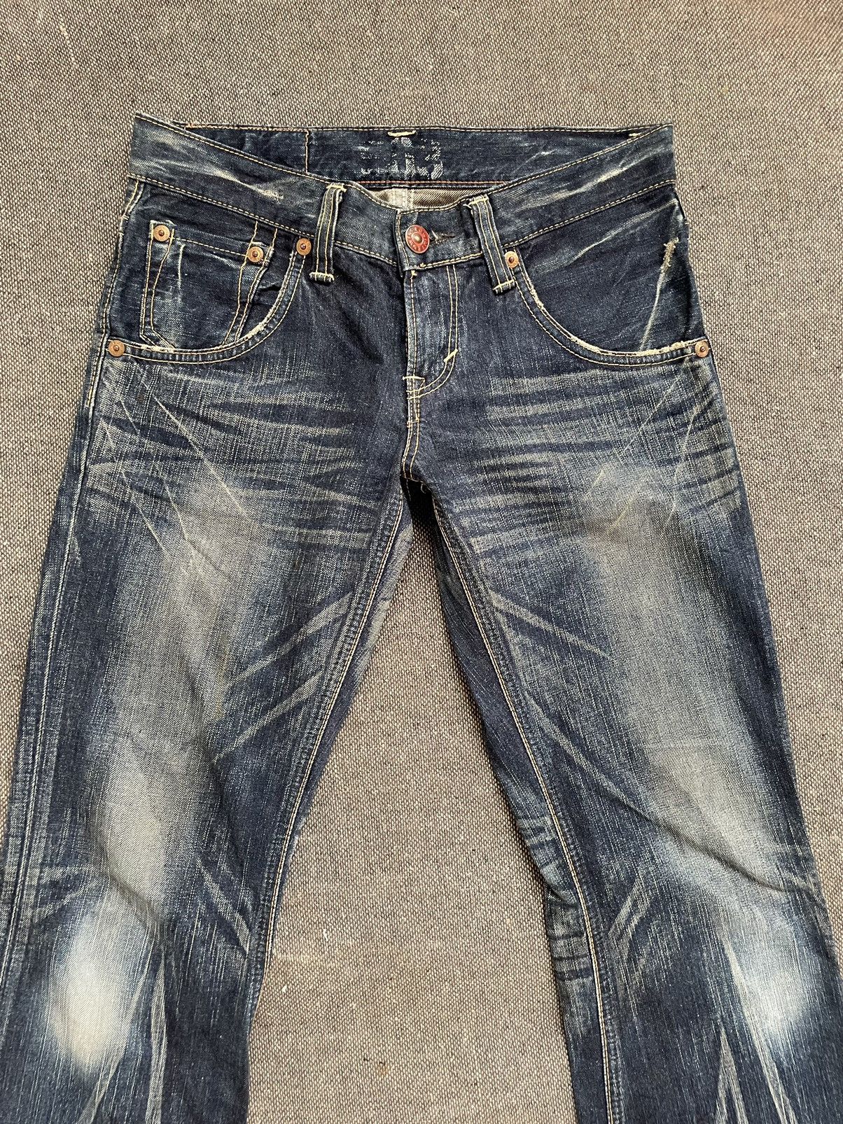 Edwin × Japanese Brand Vintage Flare Edwin Blue Trip 505 Jeans Made In Japan Size US 30 / EU 46 - 2 Thumbnail