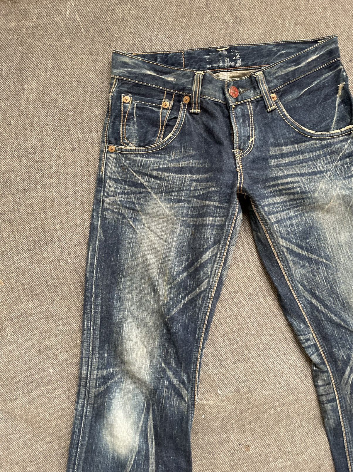 Edwin × Japanese Brand Vintage Flare Edwin Blue Trip 505 Jeans Made In Japan Size US 30 / EU 46 - 4 Thumbnail