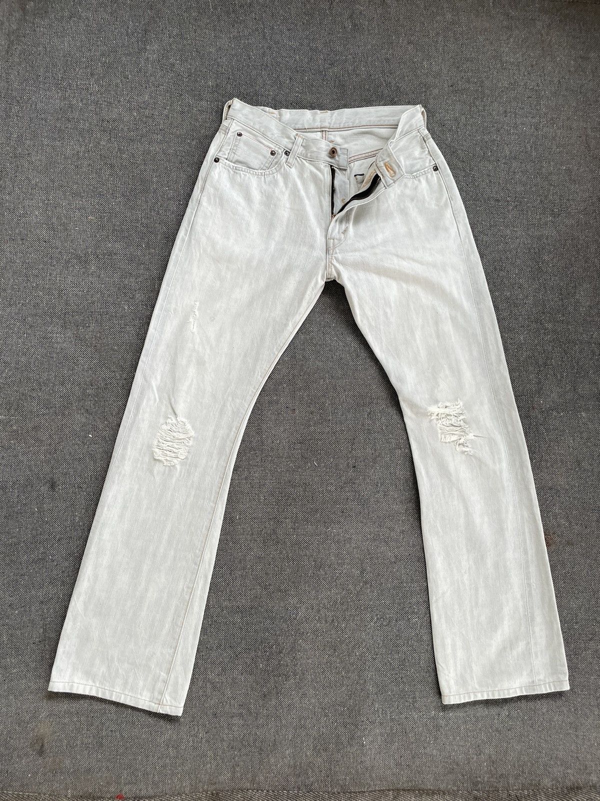 Edwin Flare Jeans Edwin Selvedge Distressed Jeans Made In Japan Size US 28 / EU 44 - 1 Thumbnail