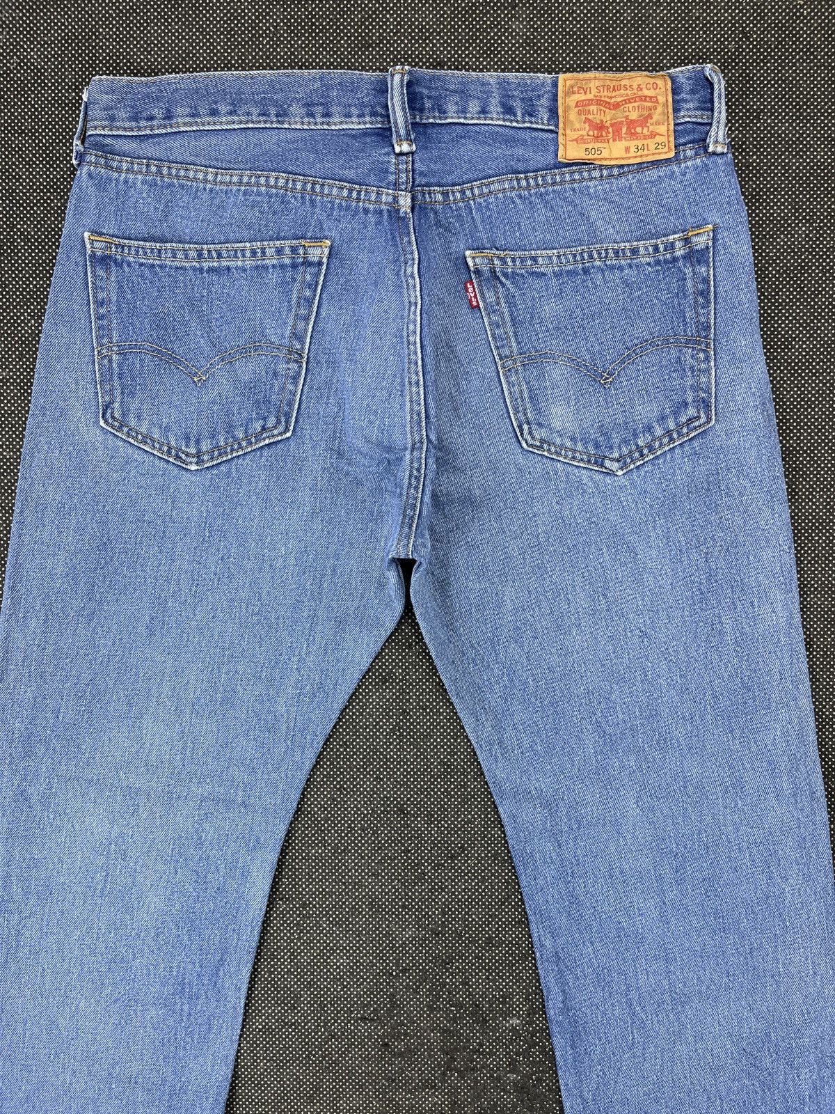 Levi's Vintage Levis 505 Regular Fit Jeans - J728 Size US 34 / EU 50 - 4 Thumbnail