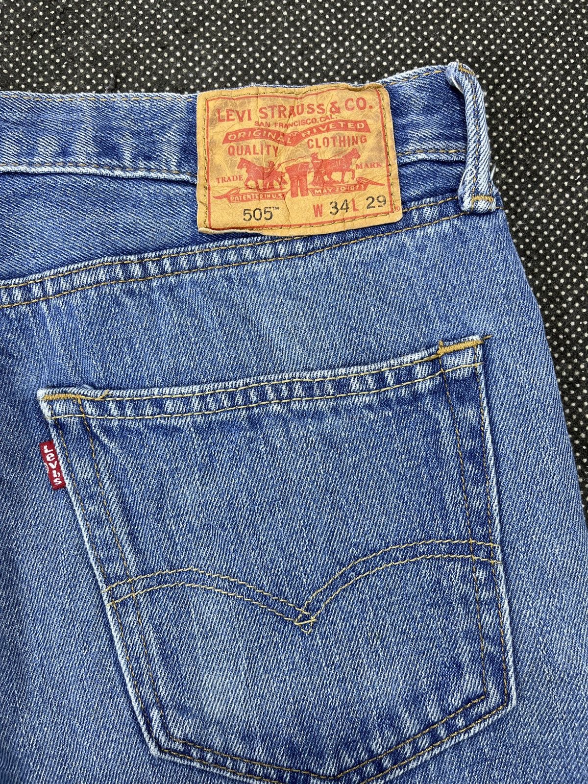 Levi's Vintage Levis 505 Regular Fit Jeans - J728 Size US 34 / EU 50 - 8 Thumbnail