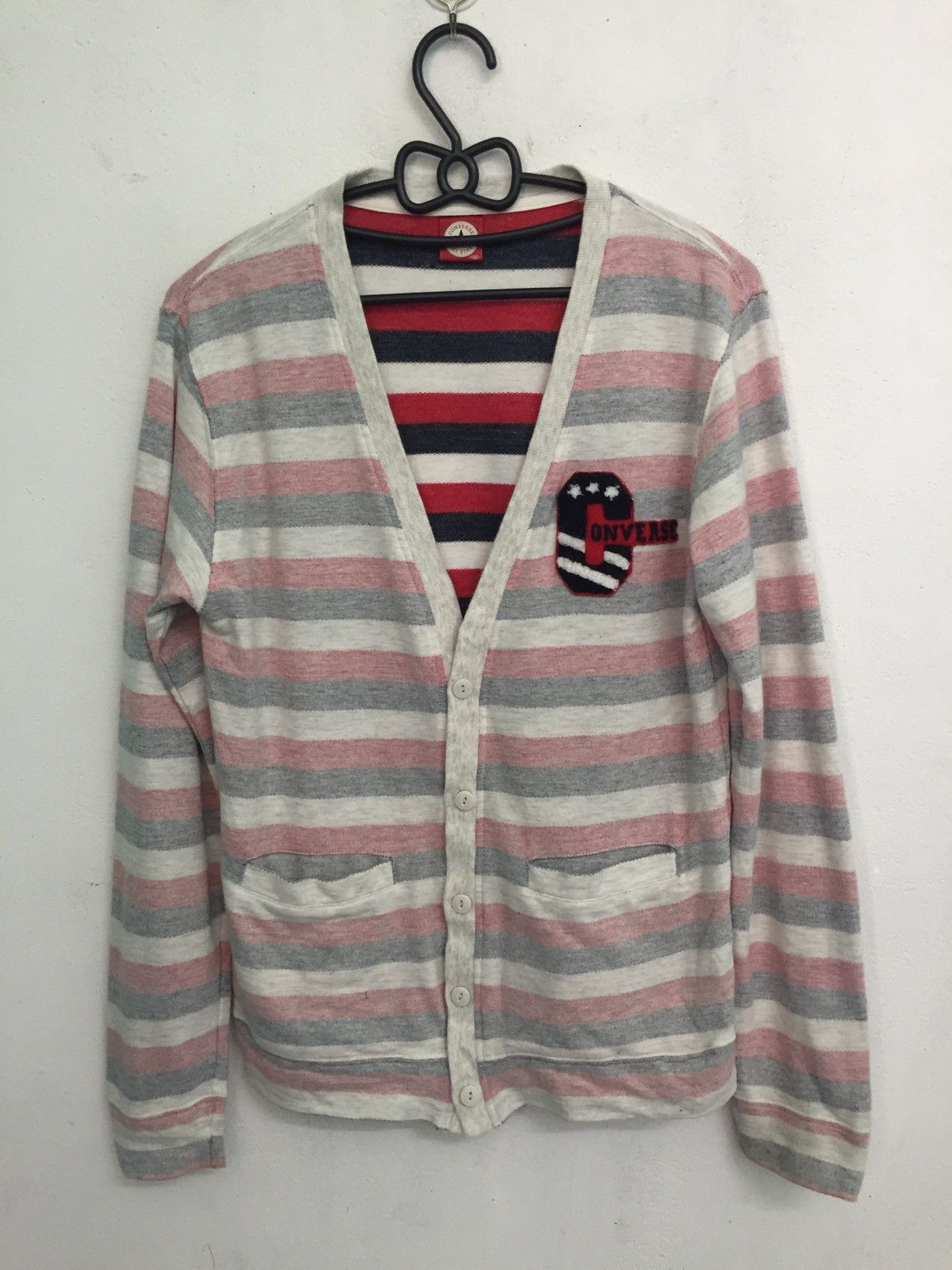 Converse Stripes Converse Cardigan Size US S / EU 44-46 / 1 - 1 Thumbnail