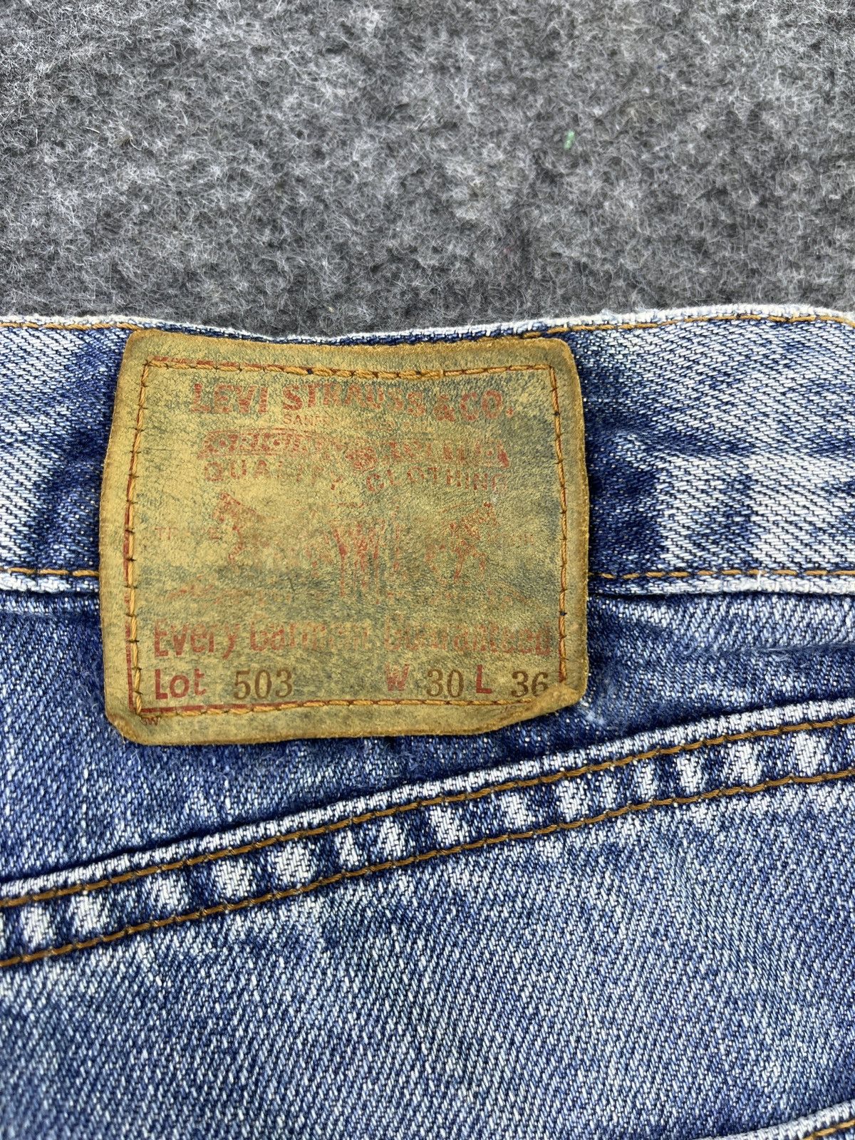 Levi's Vintage Levis 503 Distressed Denim- J906 Size US 30 / EU 46 - 14 Thumbnail