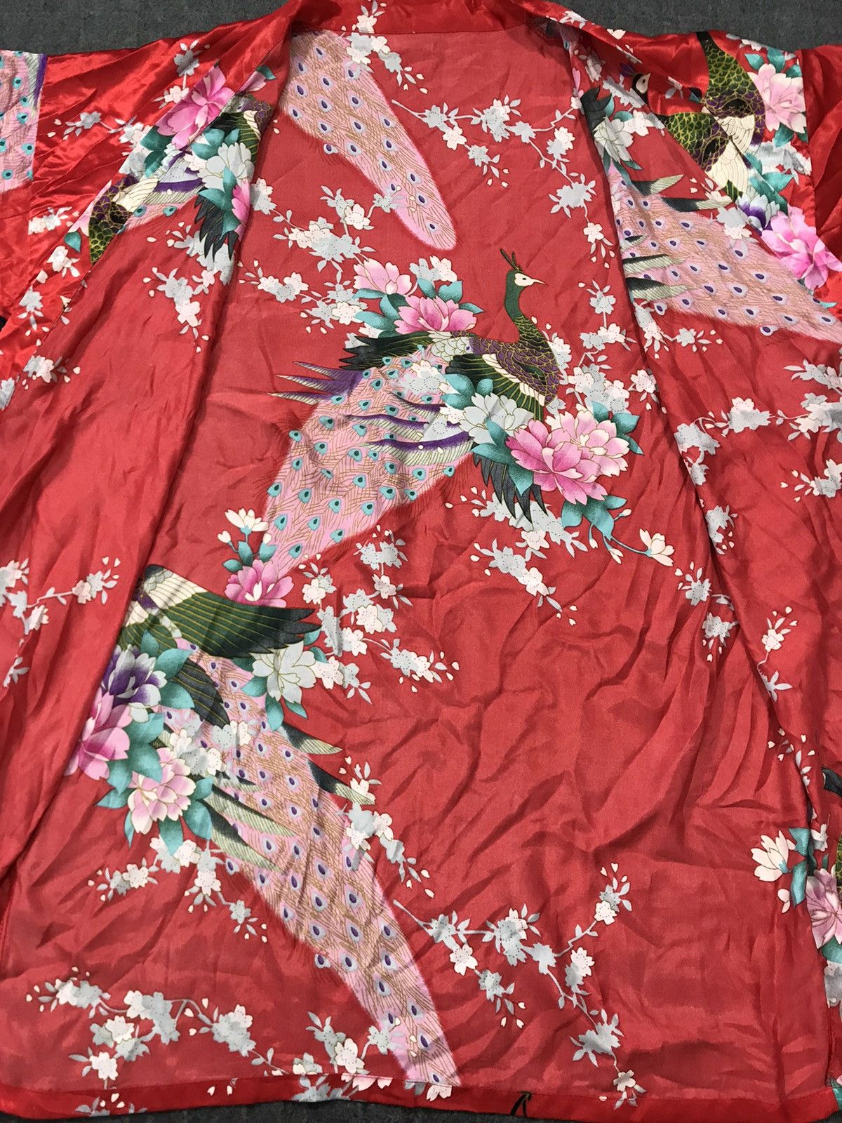 Japanese Brand Noragi Kimono Hanten Jinbei Haori Cardigan Happi Crane Bird Size XL / US 12-14 / IT 48-50 - 4 Thumbnail