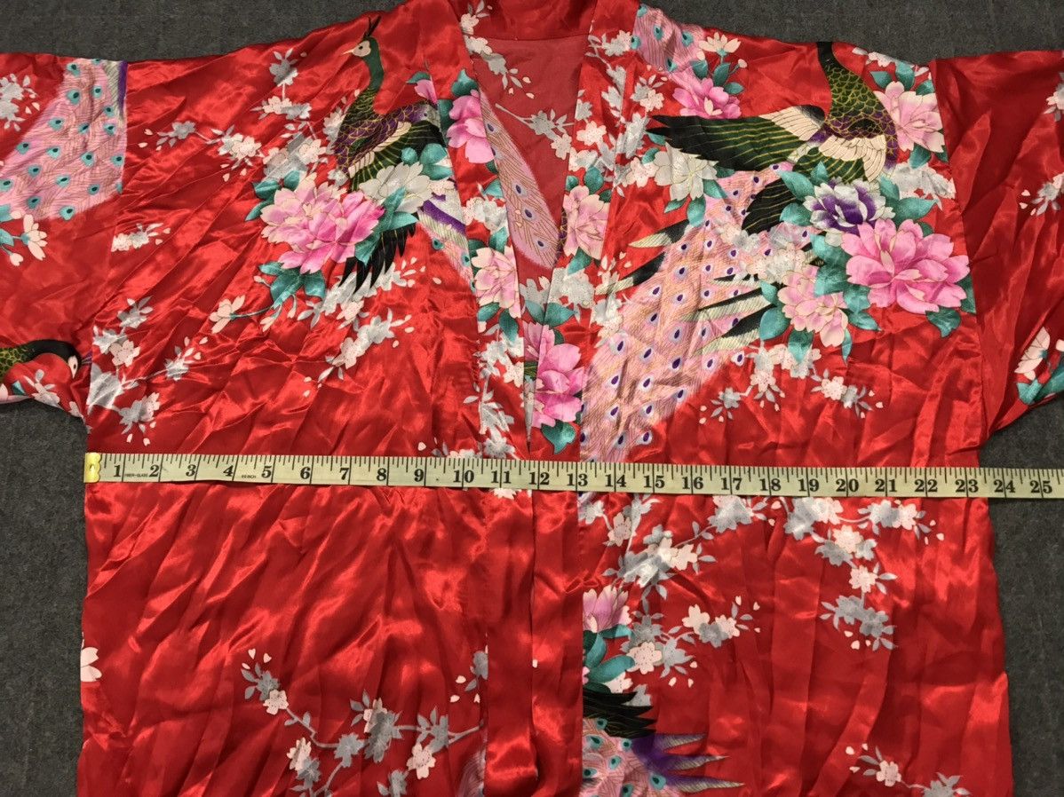 Japanese Brand Noragi Kimono Hanten Jinbei Haori Cardigan Happi Crane Bird Size XL / US 12-14 / IT 48-50 - 5 Thumbnail