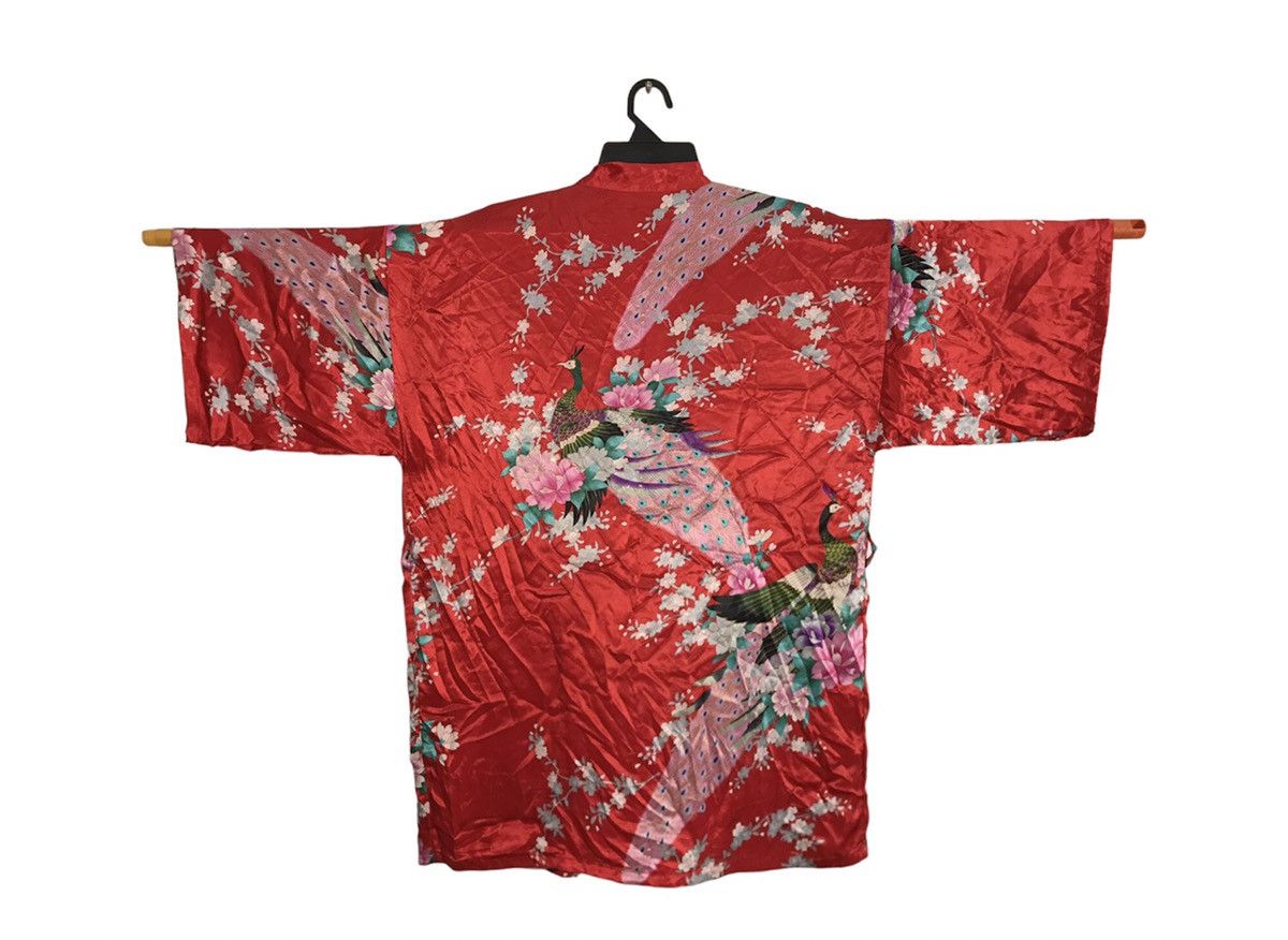 Japanese Brand Noragi Kimono Hanten Jinbei Haori Cardigan Happi Crane Bird Size XL / US 12-14 / IT 48-50 - 1 Thumbnail