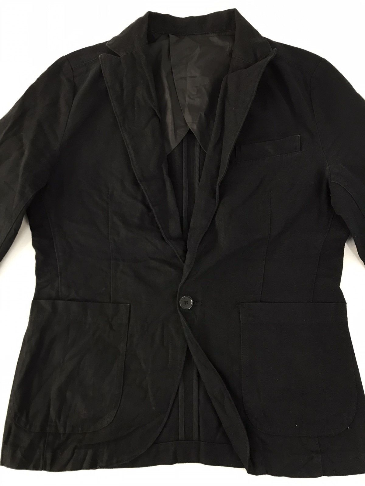 Takeo Kikuchi TK Takeo Kikuchi Black Simple Blazer Coat Jacket Design Size US M / EU 48-50 / 2 - 2 Thumbnail