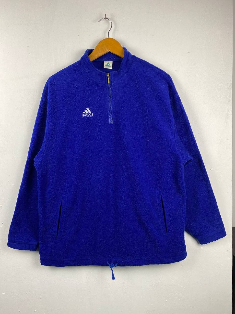Vintage Rare Adidas Equipment Fleece half zipper Jacket