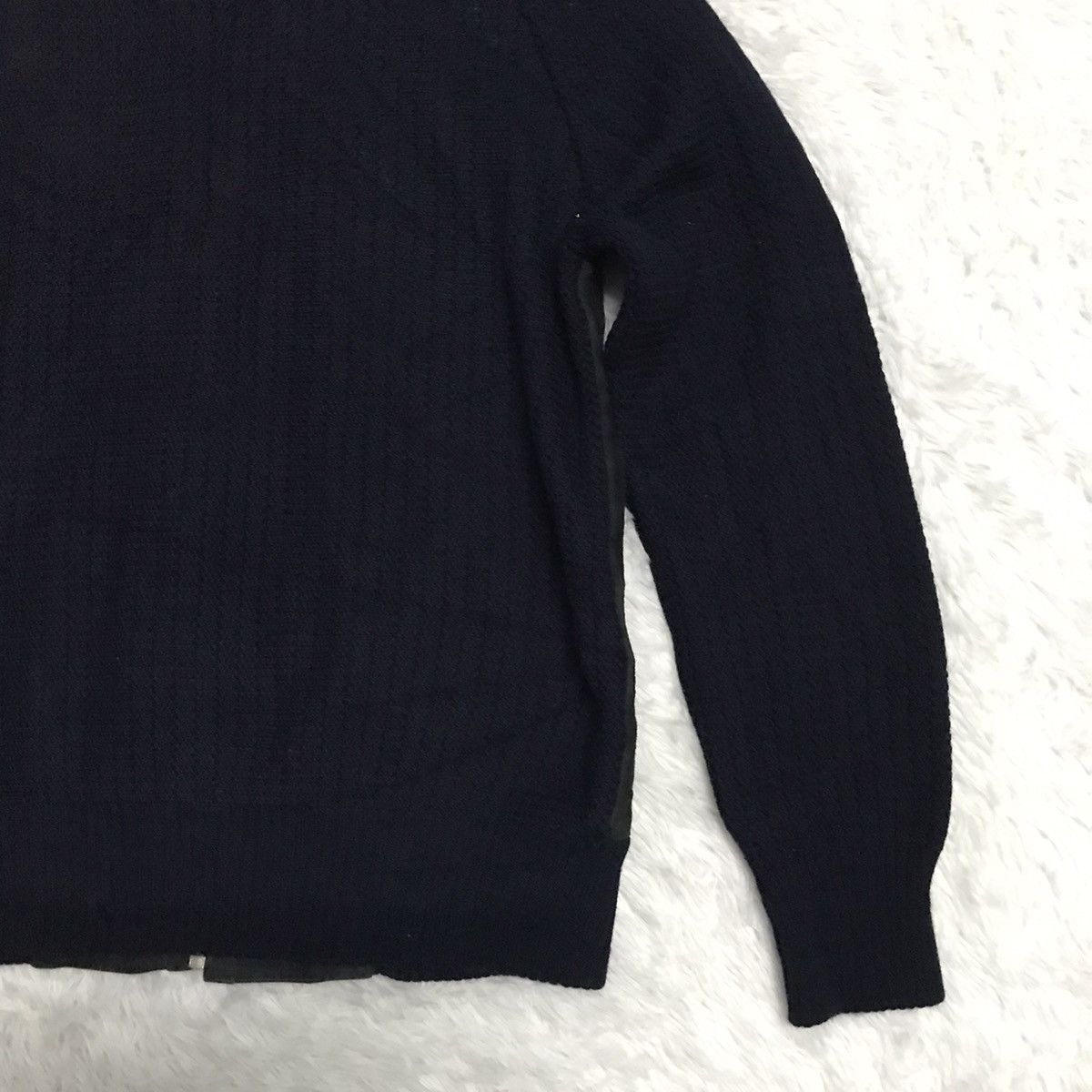 Japanese Brand Tokyo Cross Leather & Knitwear Zipper Jacket Size US M / EU 48-50 / 2 - 12 Thumbnail