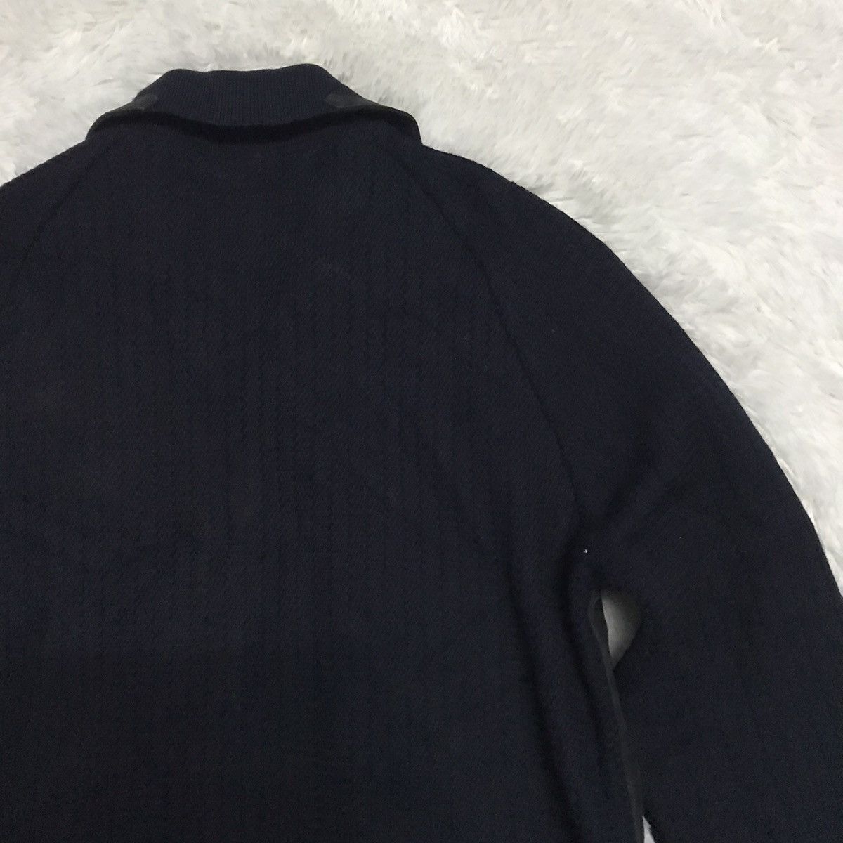 Japanese Brand Tokyo Cross Leather & Knitwear Zipper Jacket Size US M / EU 48-50 / 2 - 11 Thumbnail